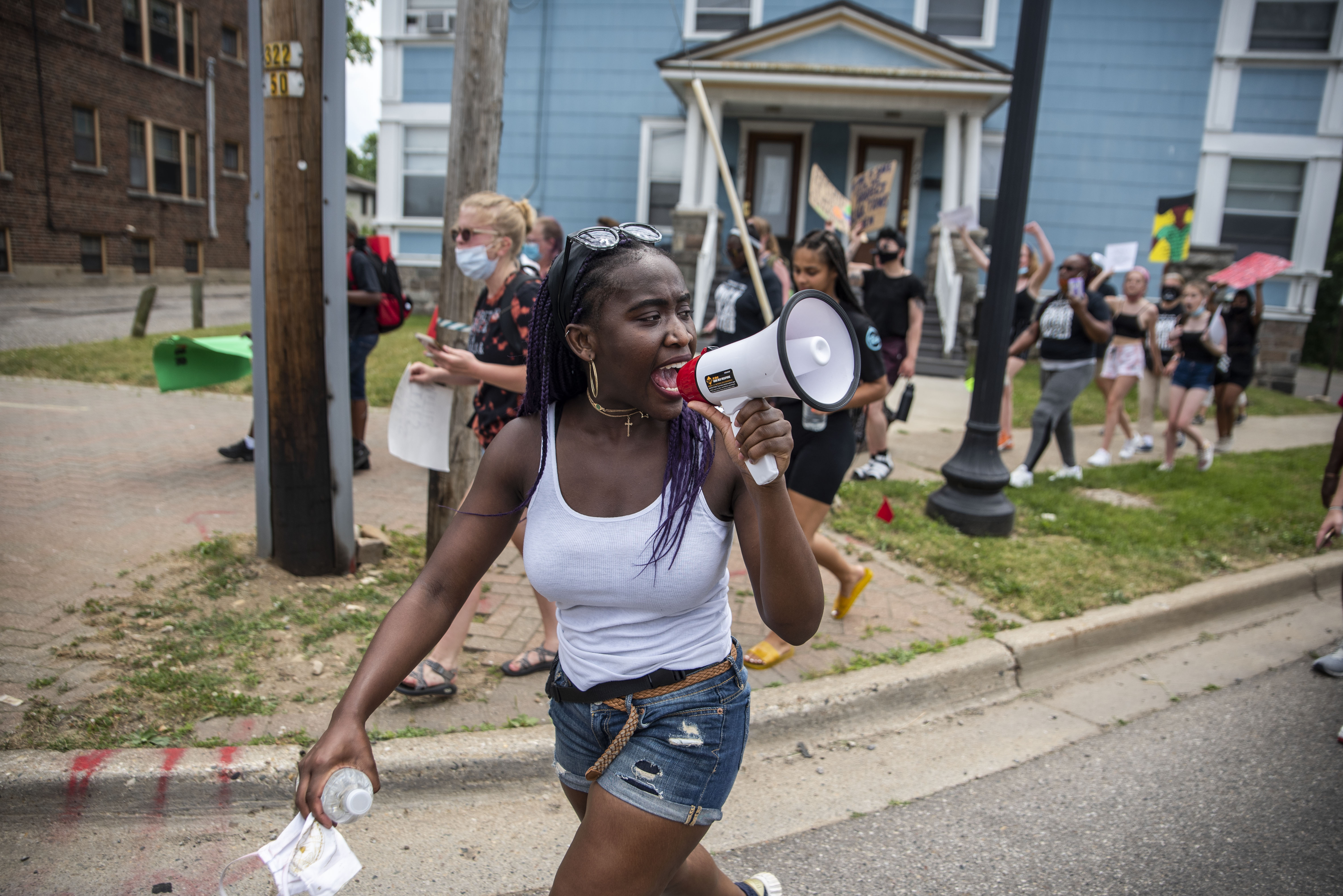 Black Lives Matter demonstrators march from Western Michigan University's  campus to Bronson Park in Kalamazoo - mlive.com