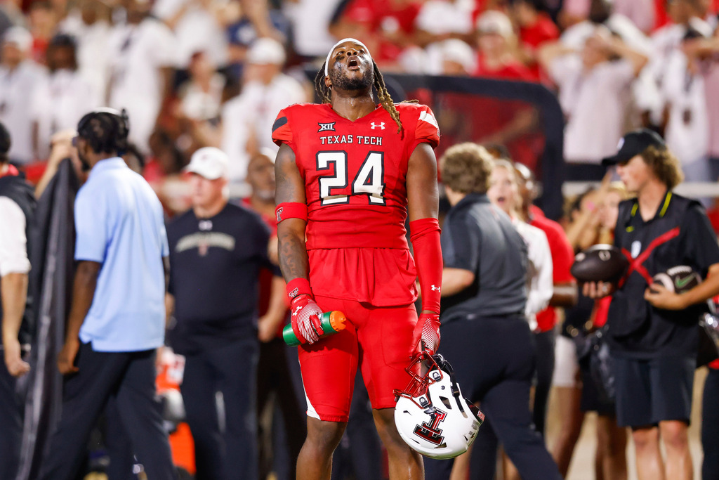 Texas Tech wide receiver T.J. Vasher (9) during an NCAA football game  against Arizona on Saturday, Sept. 14, 2019 in Tuscon, Ariz. (AP Photo/Rick  Scuteri Stock Photo - Alamy