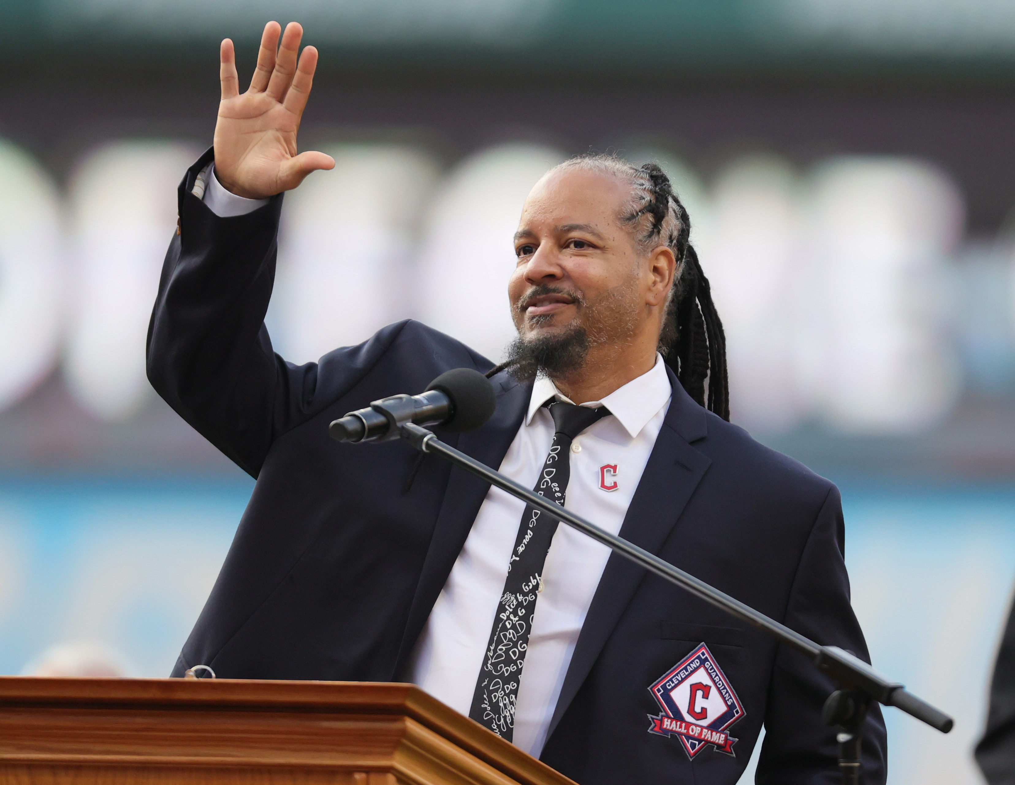 Manny Ramirez imparts Hall of Fame wisdom, whimsy as he joins Guardians  legends 