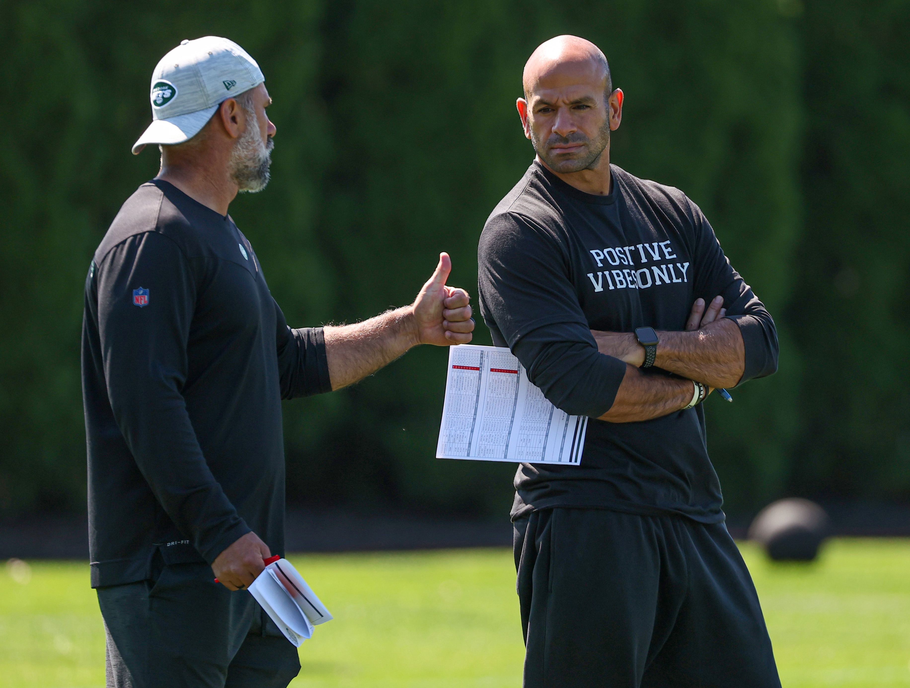 Jets HC Robert Saleh refuses to comment on controversial penalty