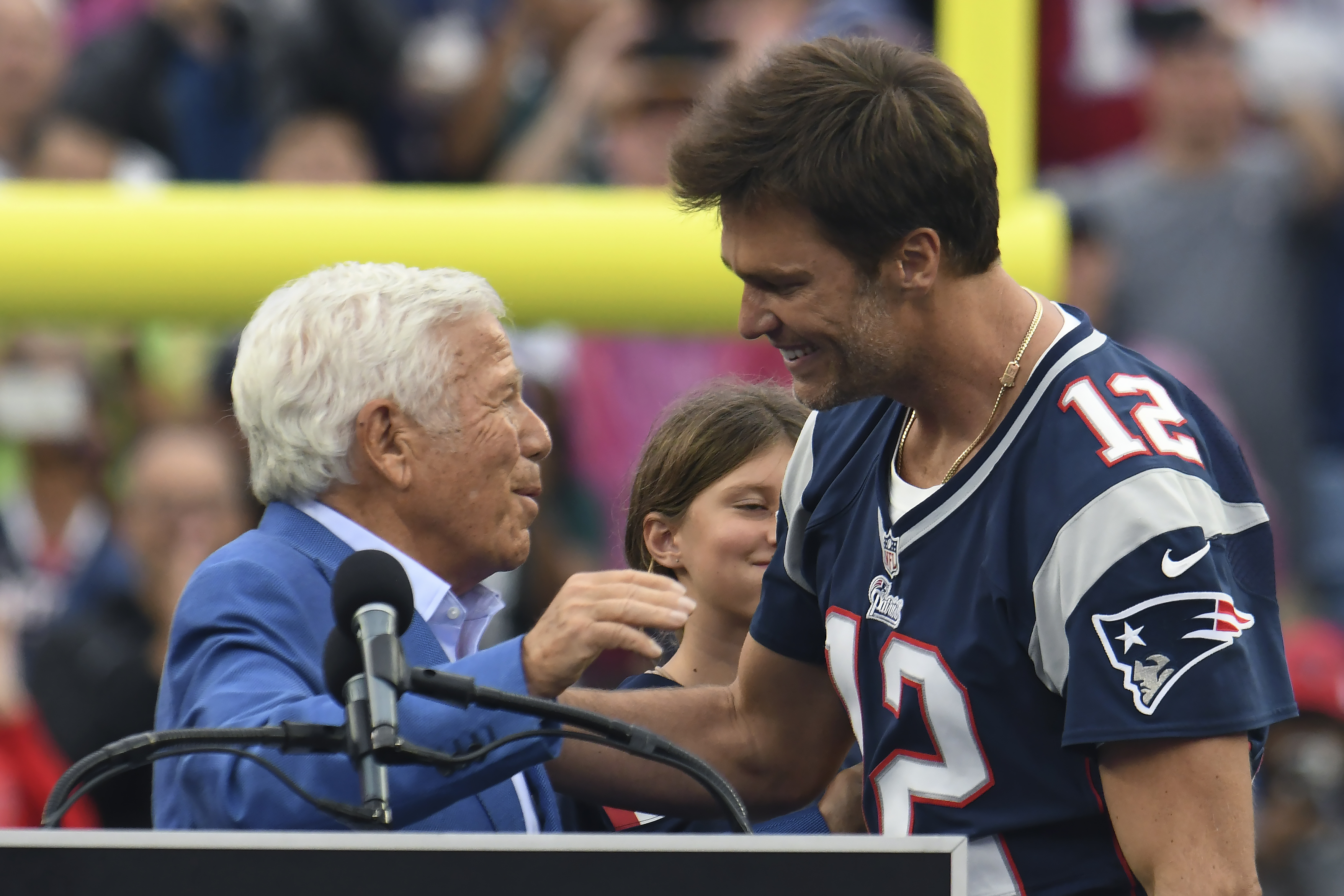 Tom Brady honored at Patriots season opener; to be inducted into team's  hall of fame, Local News