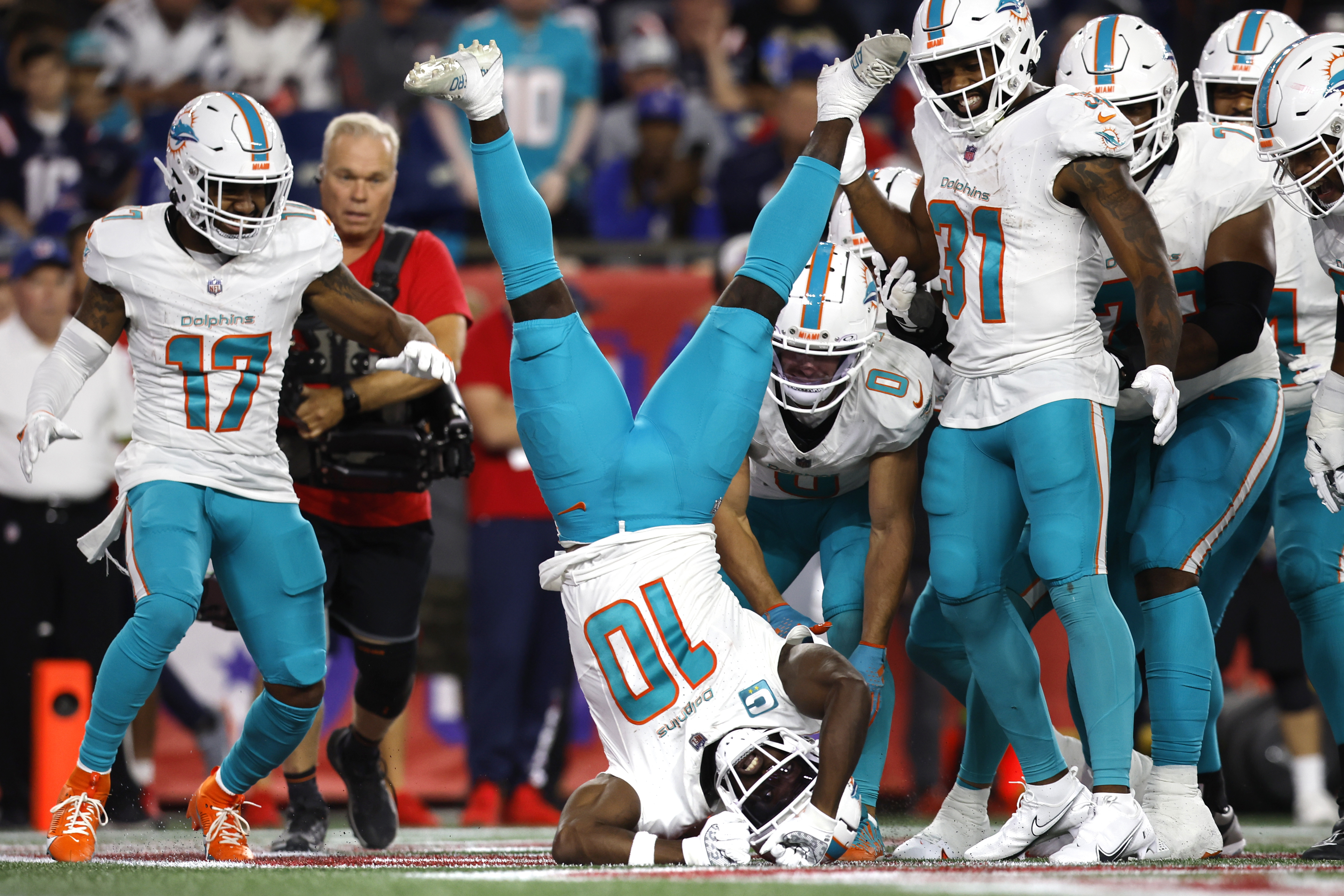 Tyreek Hill lifts Miami Dolphins ahead of New England Patriots in AFC East  pecking order 