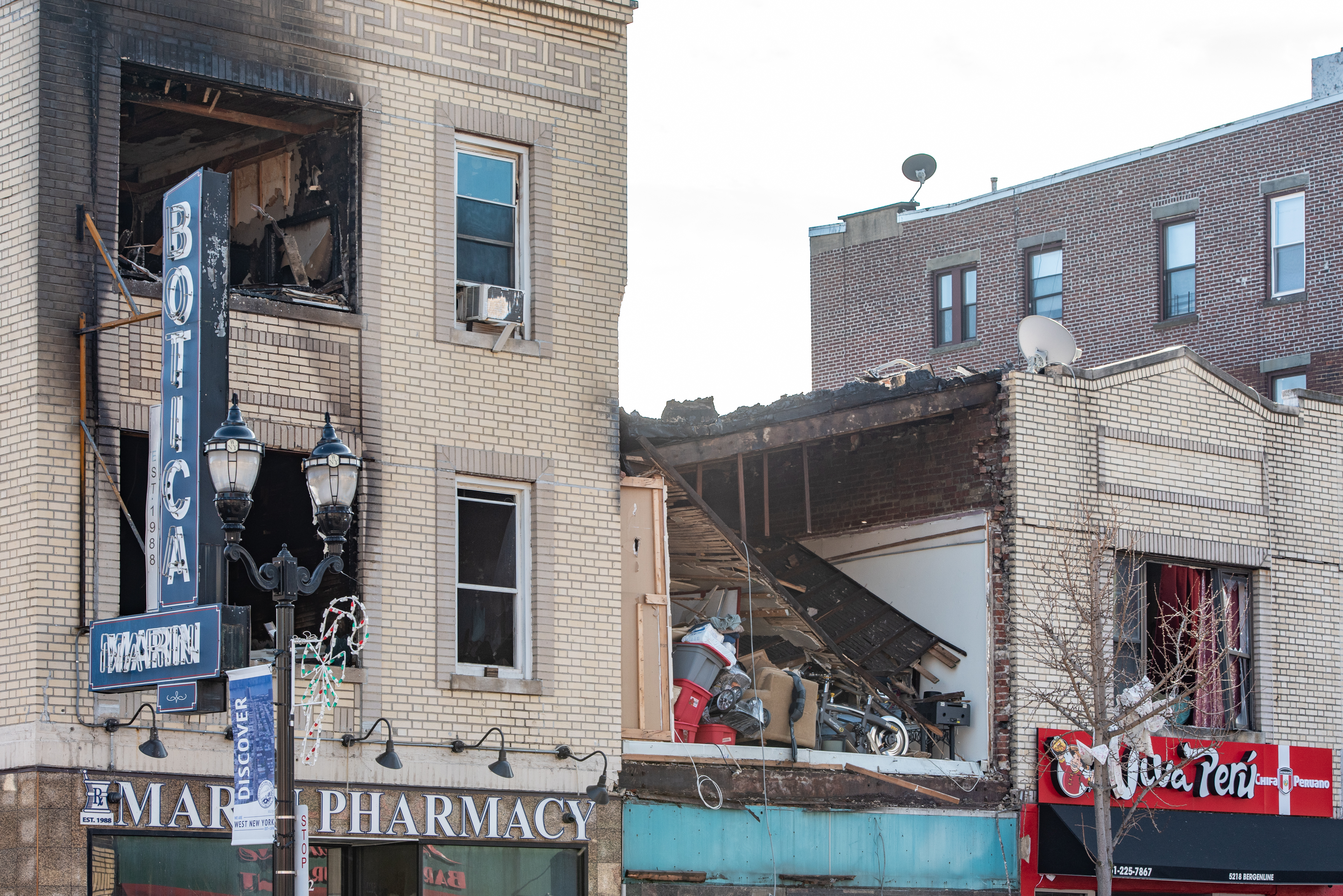 3-alarm blaze in West New York Thanksgiving night, Nov. 23, 2023 - nj.com