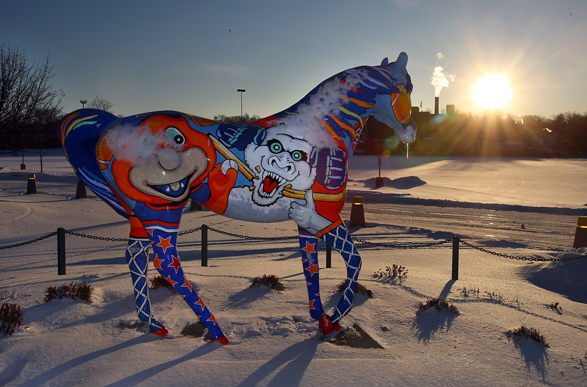 Horses on Parade statues in Syracuse