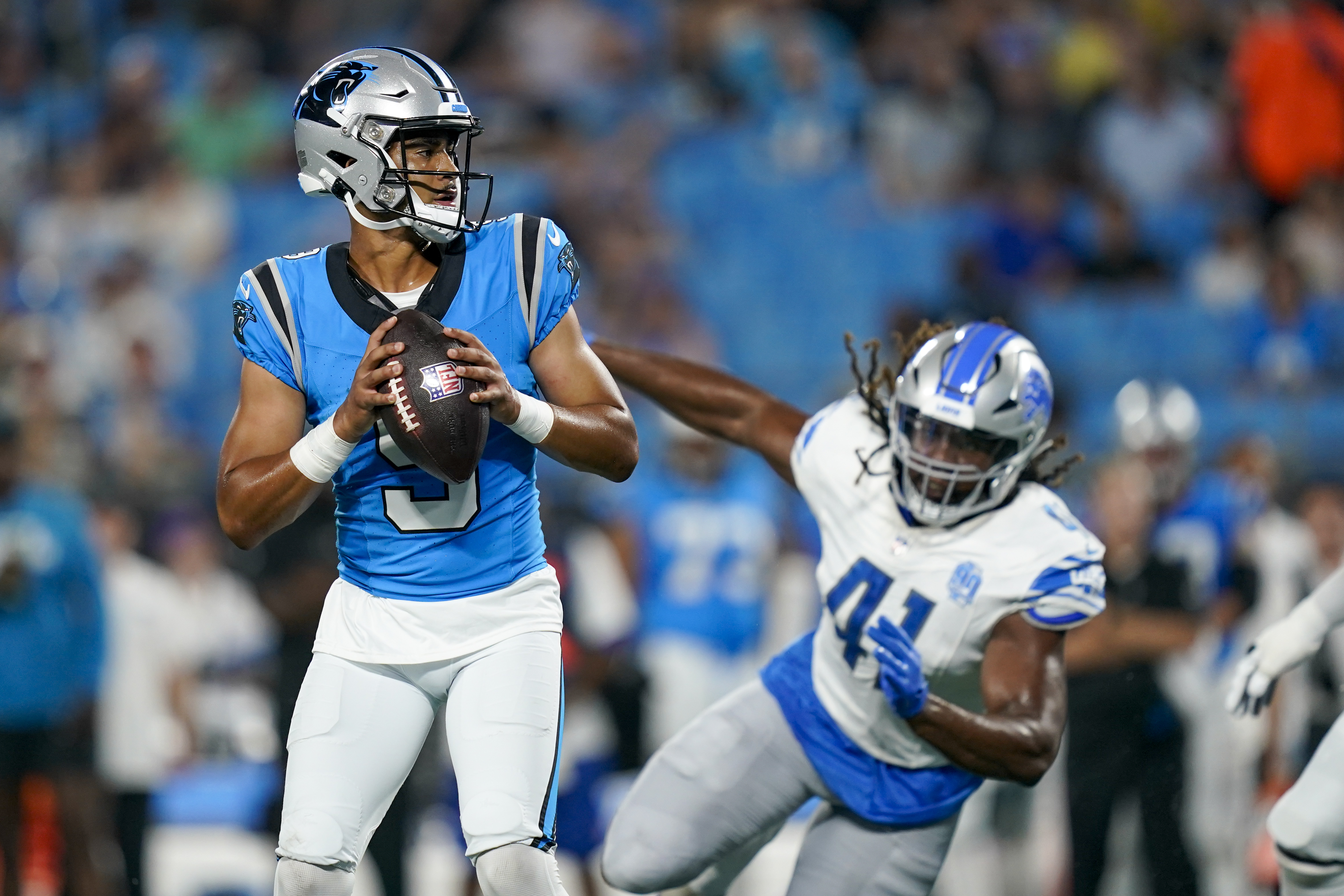 Lions quarterback Jared Goff praises fans for dominating Lambeau Field