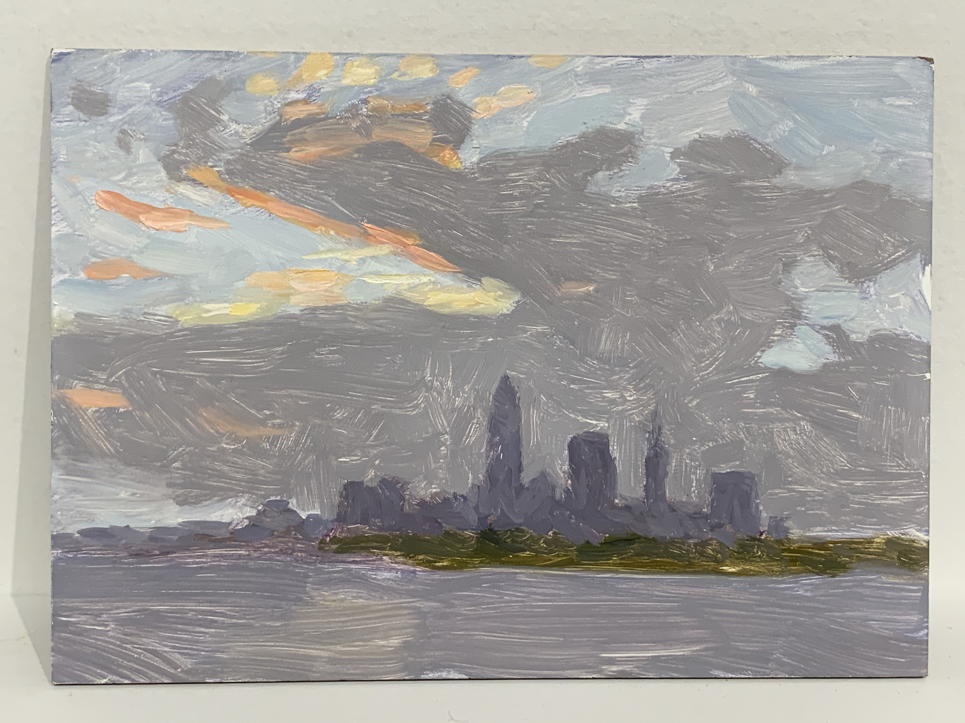 Adrian Eisenhower painted Cleveland's skyline without creating an instant cliche.