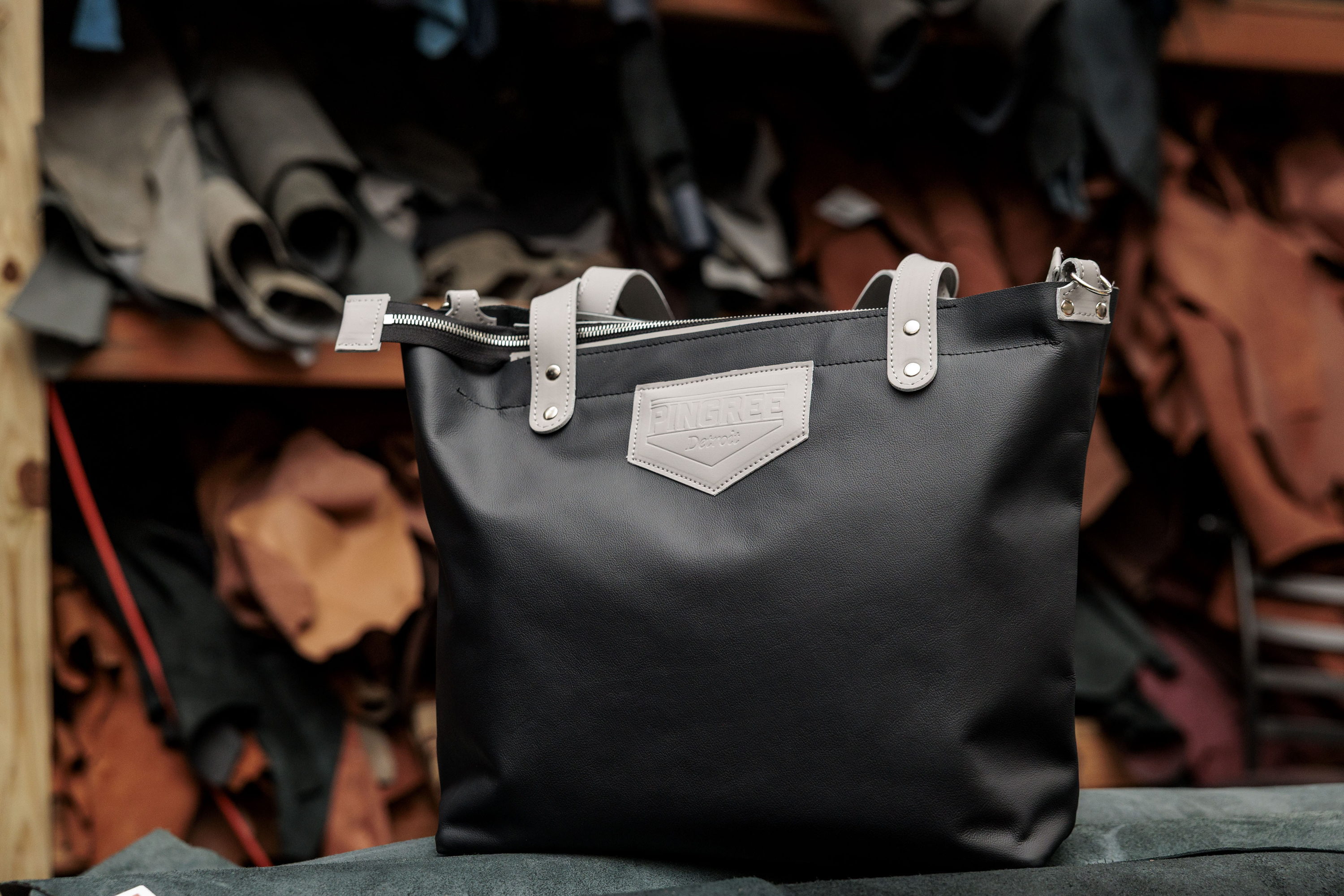The M-1 Work & Travel Tote at Pingree Detroit, 15707 Livernois in Detroit on Monday, Oct. 6 2025.