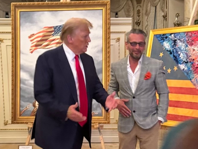 Donald Trump 45th President Colorized U.S. Silver Eagle In Box - Foto 4