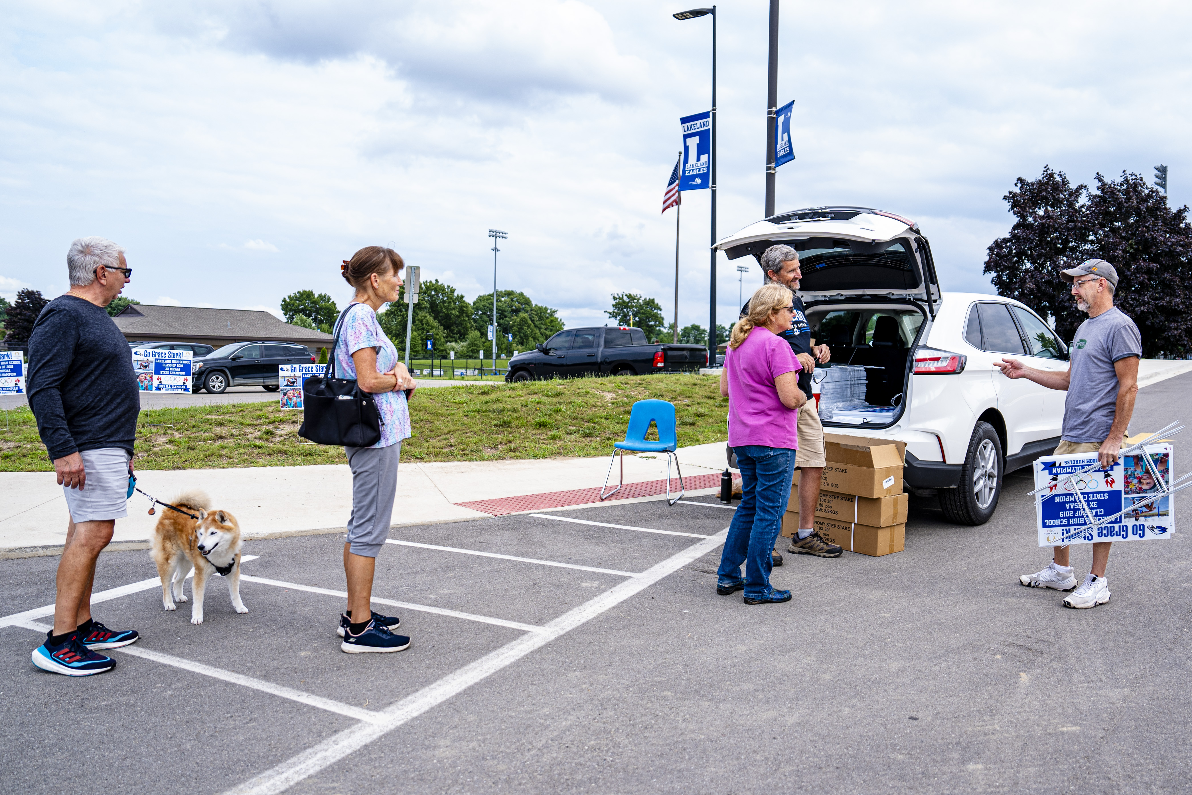Olympian Grace Stark Lawn sign distribution - mlive.com