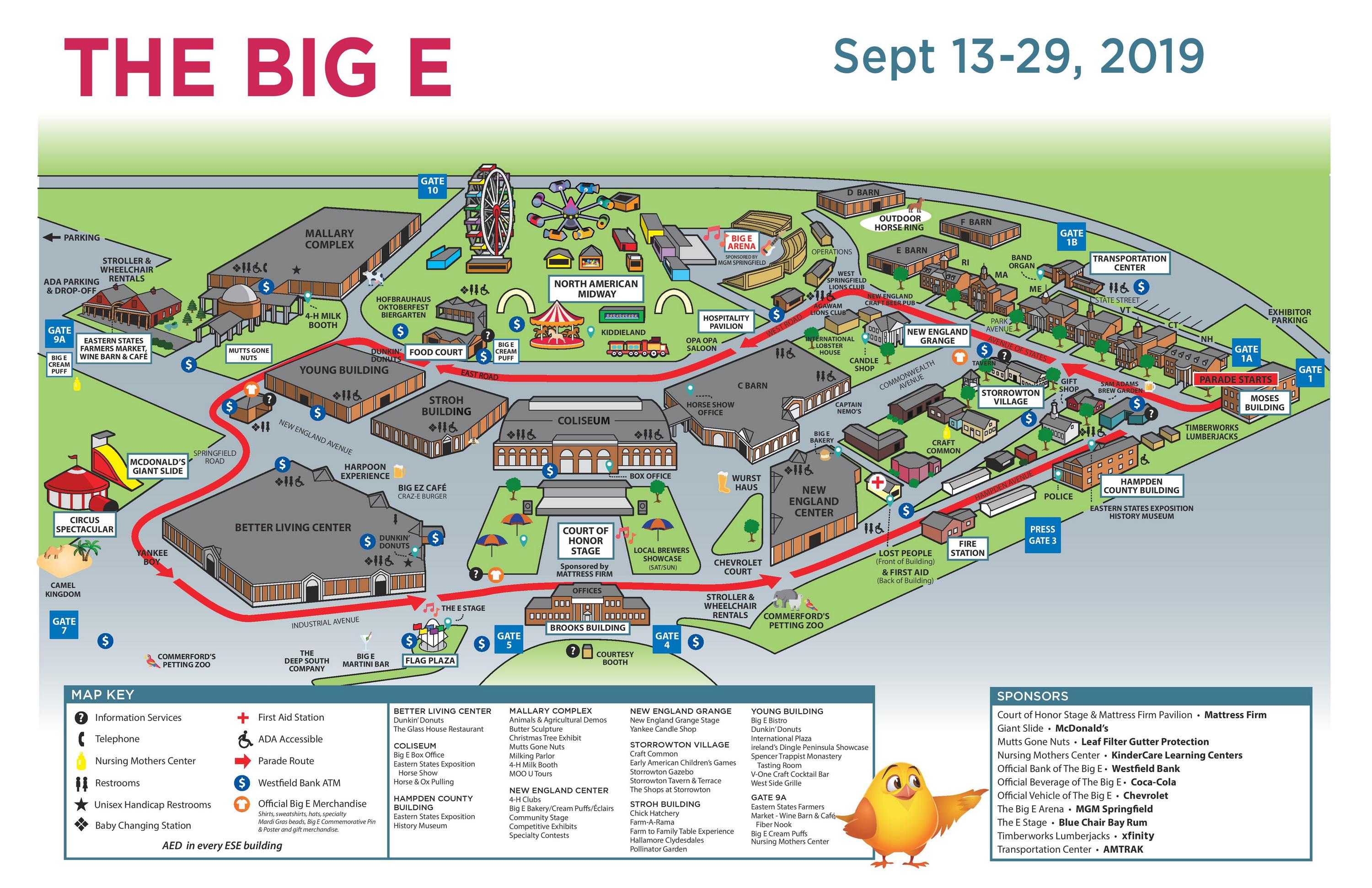 The Big E 2019 daily schedule, map and parking information