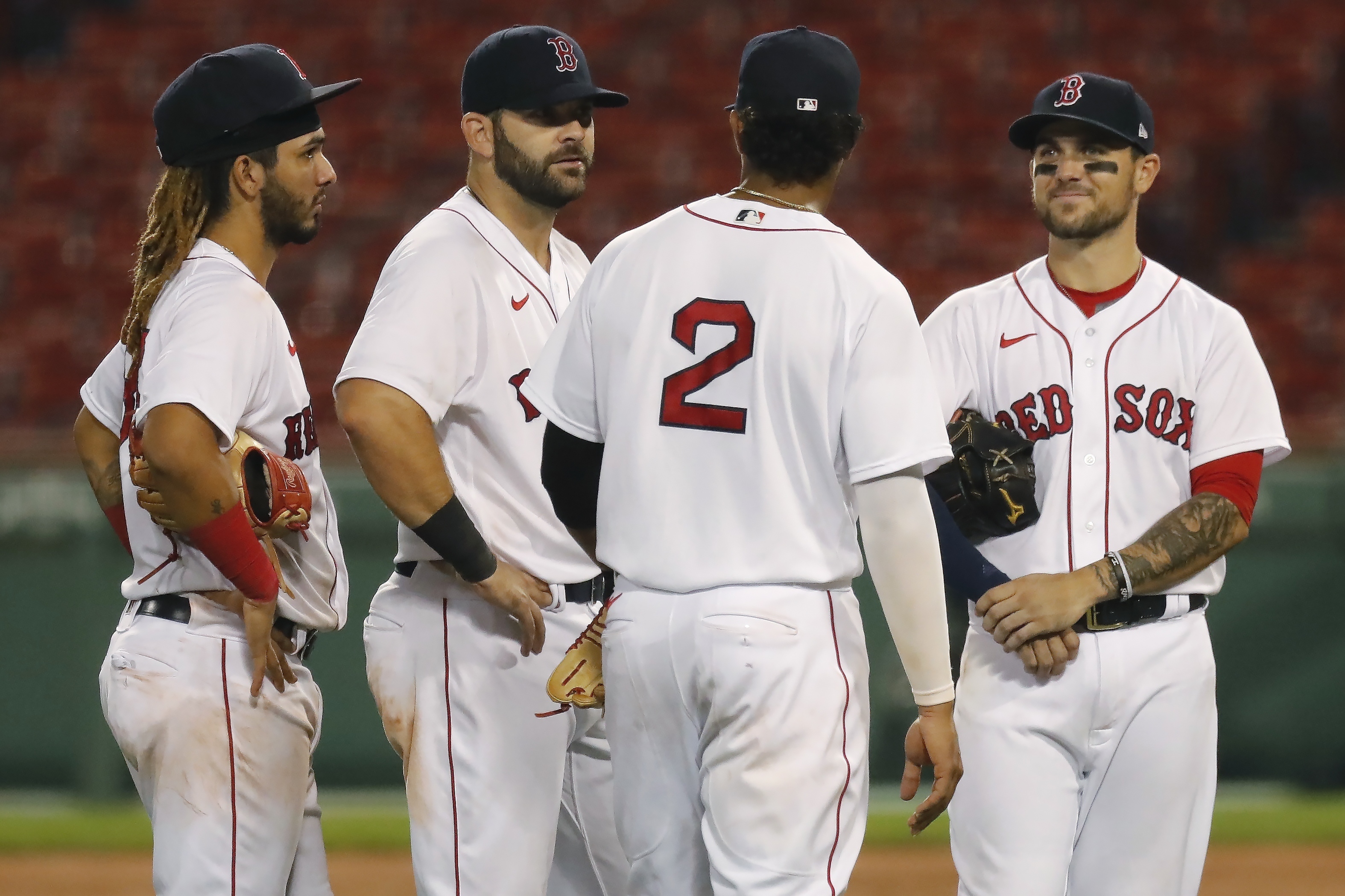 Michael Chavis couldn't even bother to change his Red Sox team