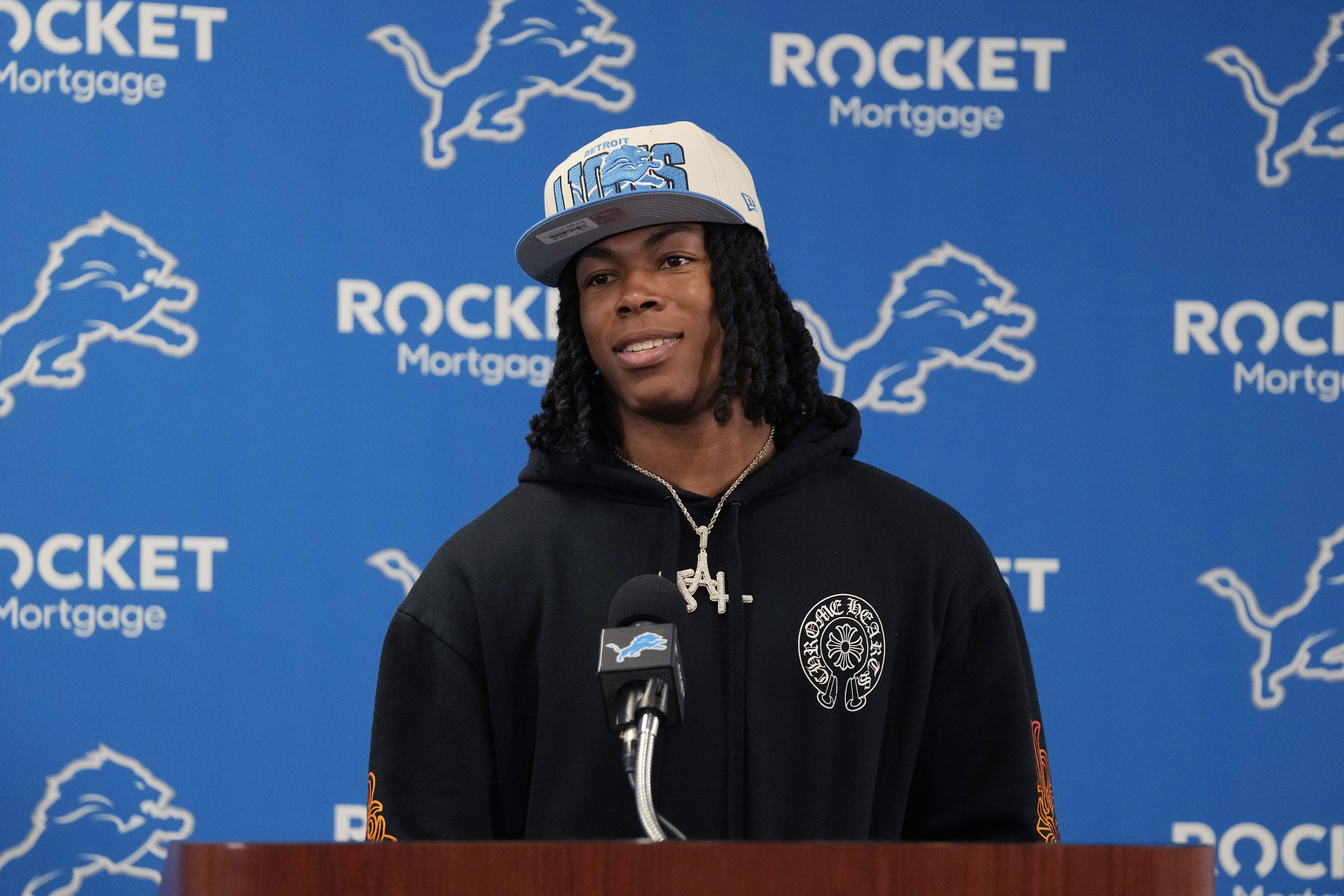 Detroit Lions' Jahmyr Gibbs out of rookie minicamp with minor injury