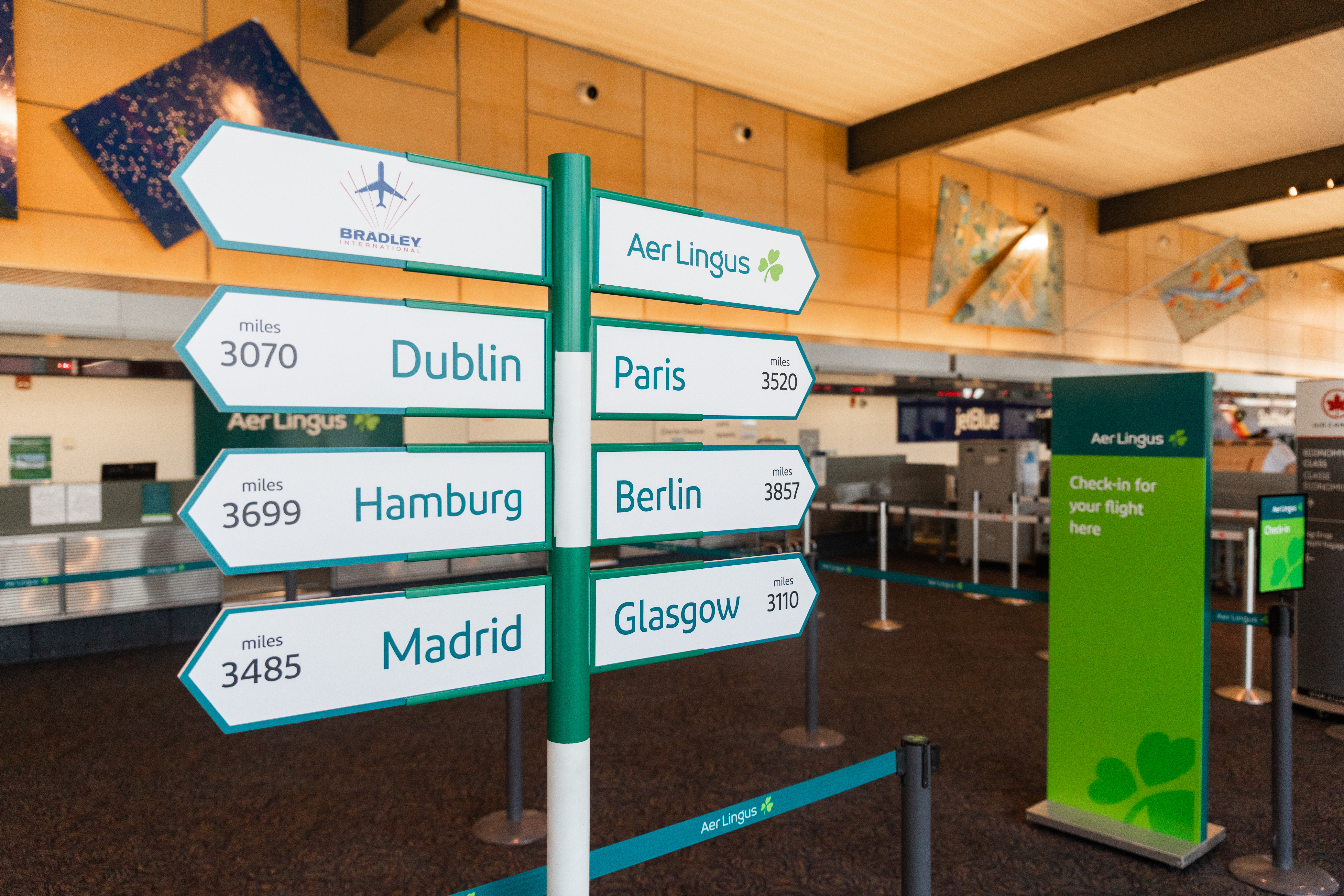 Aer Lingus return to Bradley to Dublin flights reconnects region