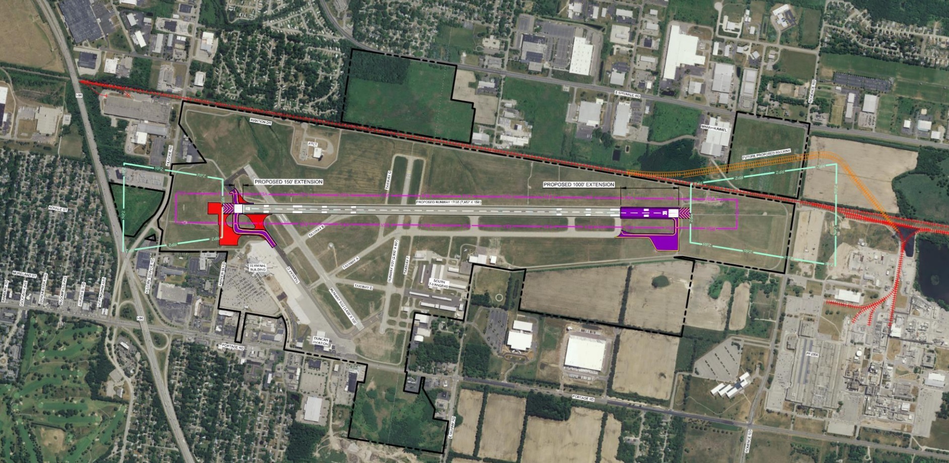 $40M Kalamazoo airport project would extend runway, reroute
