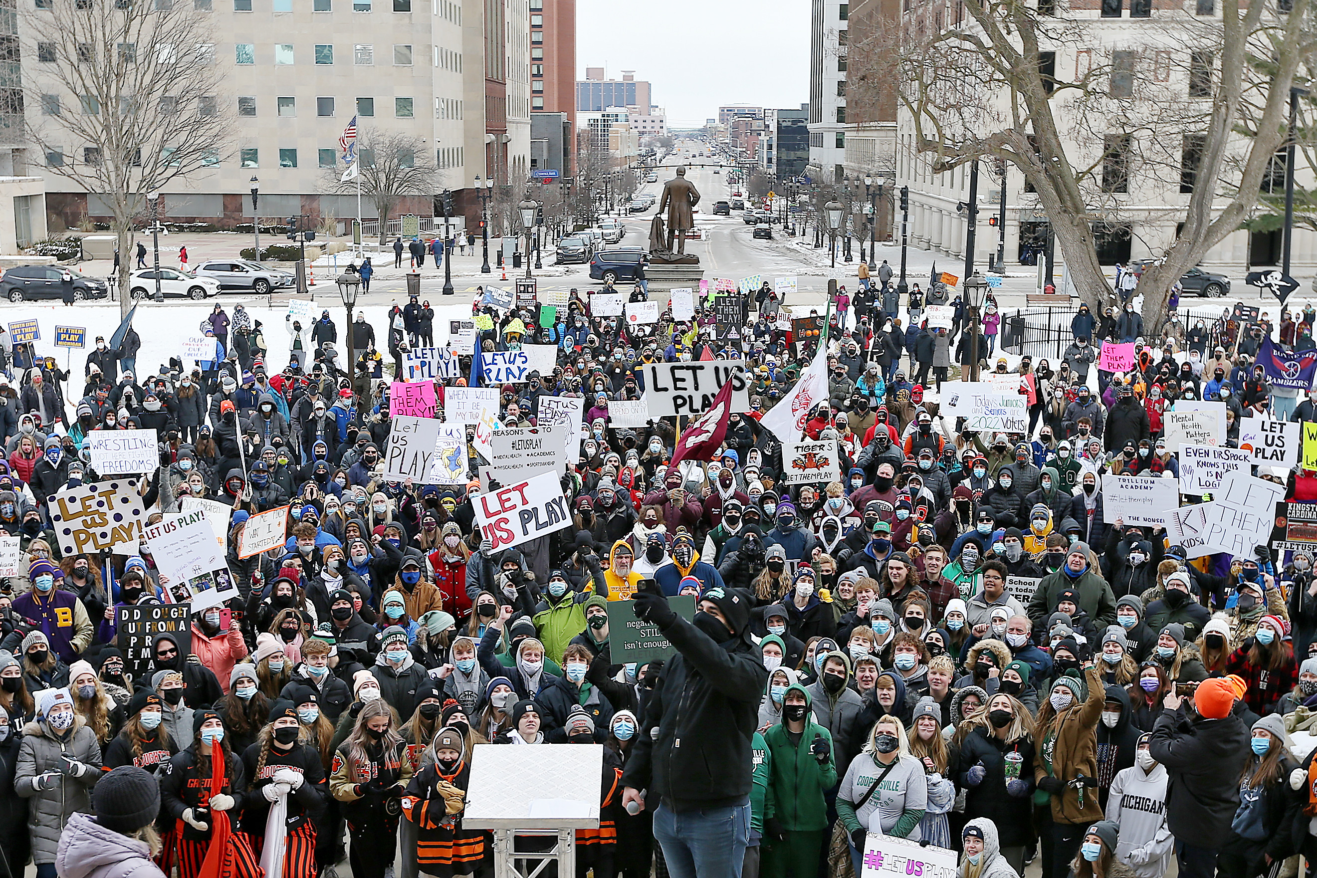 Let Them Play rally in Lansing – January 30, 2021 - mlive.com