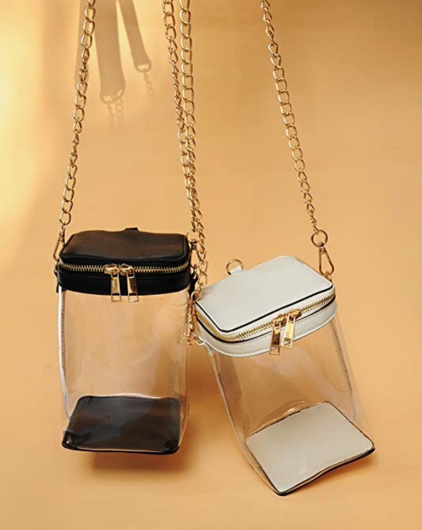 MOETYANG Clear Purse Stadium Approved for Women, Small Clear Crossbody Bag  Fashion, Cute See Through Clutch