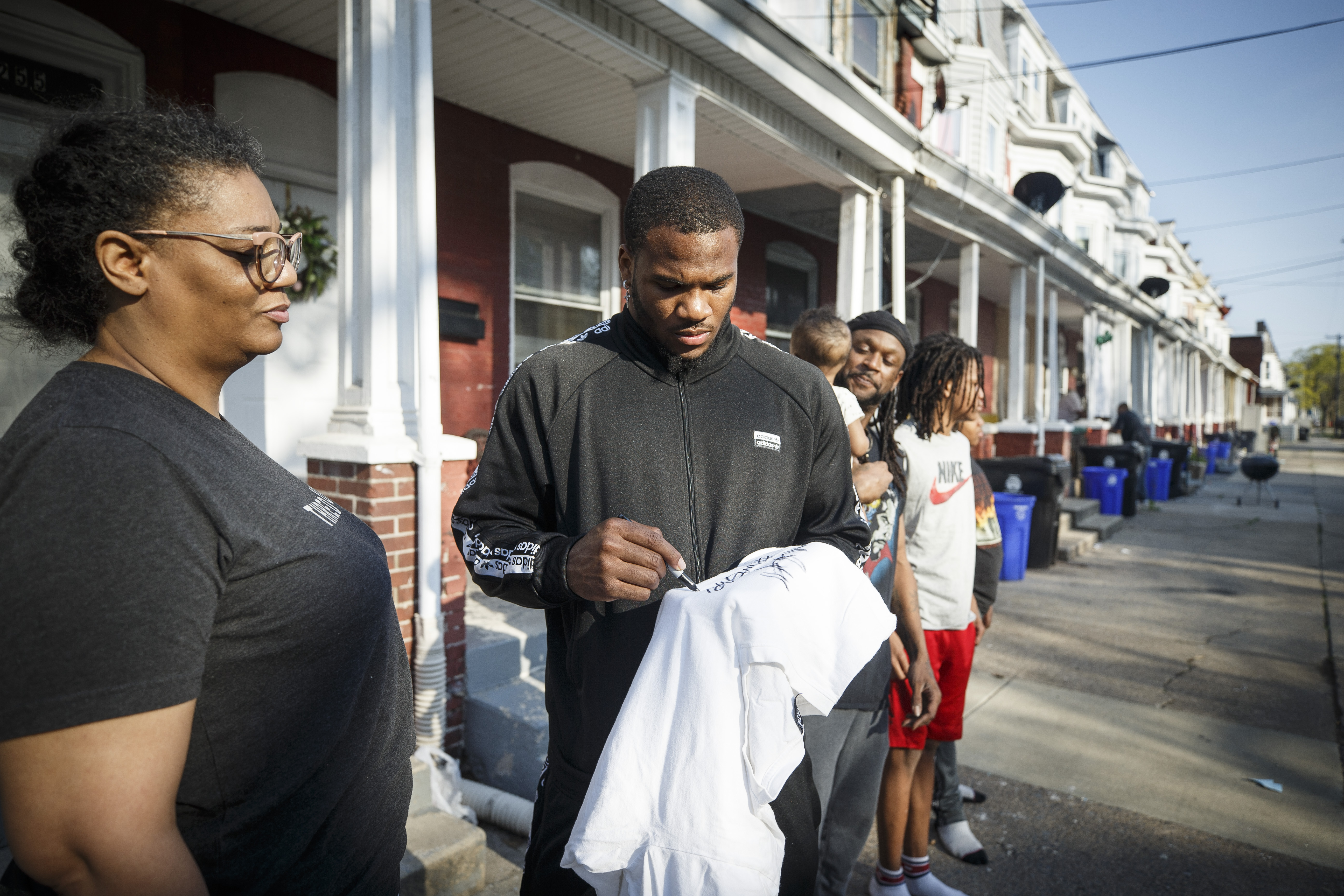 Micah Parsons at his childhood home in Harrisburg 