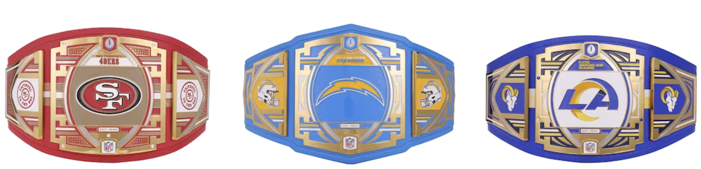 Los Angeles Rams WWE Legacy Title Belt