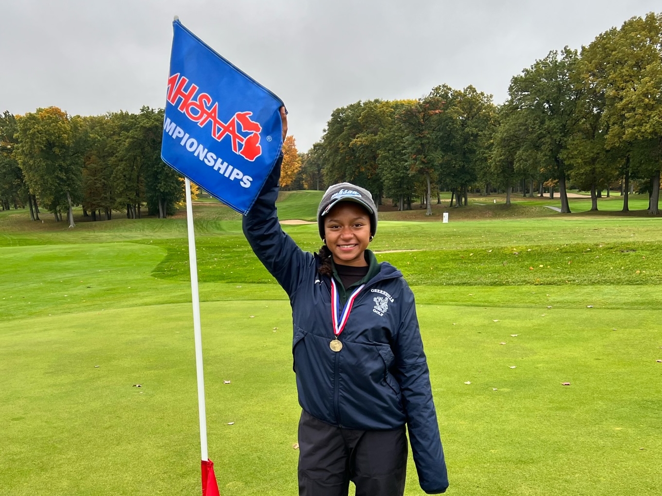 Michigan prep golf star on brink of legendary status after historic 3-peat