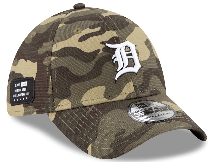 Detroit Tigers Armed Forces On-Field 39Thirty Flex Fitted Hat Cap