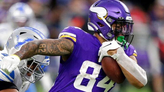 Minnesota Vikings tight end Ben Ellefson (82) during the second