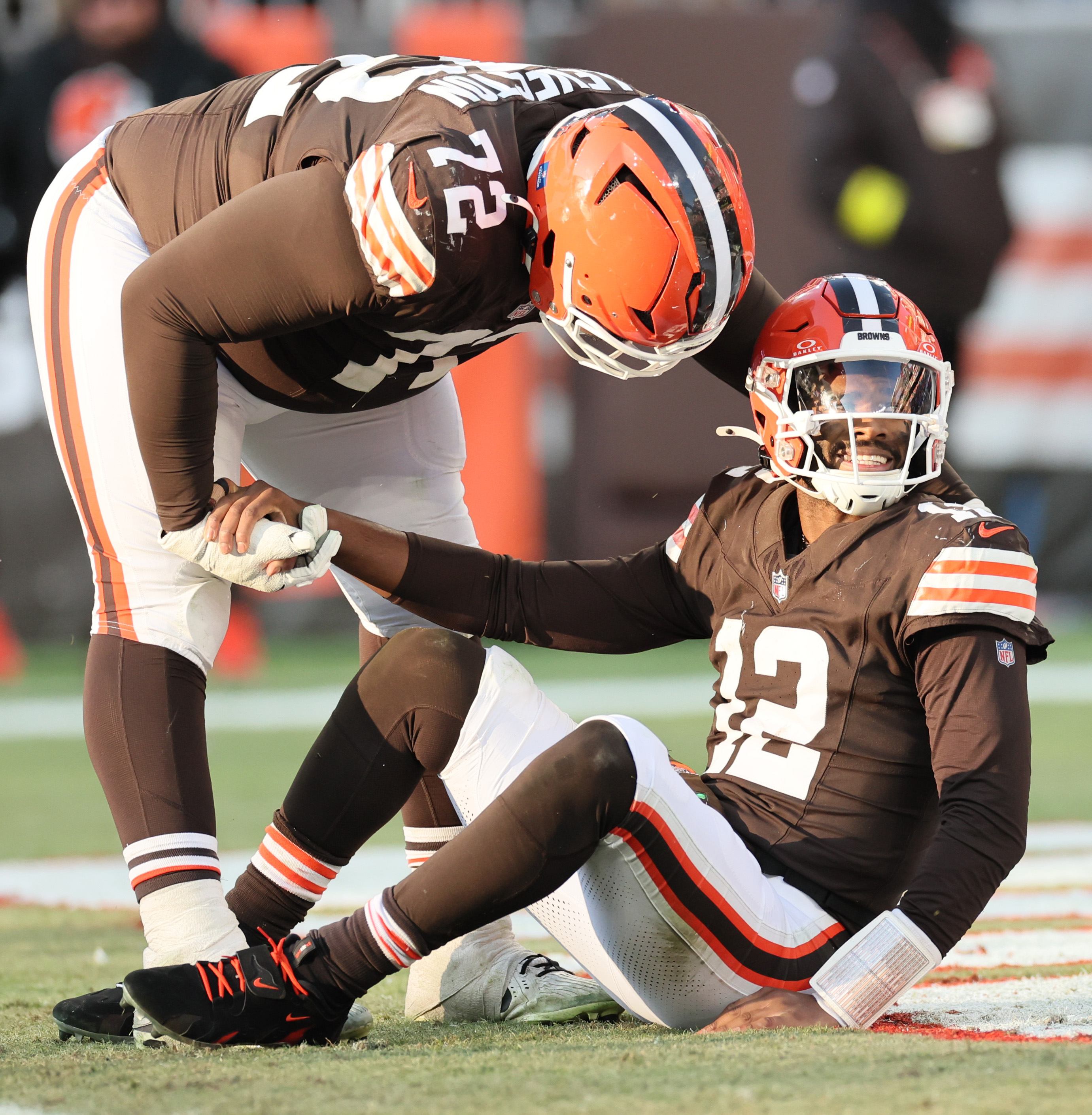 Cleveland Browns quarterback Shedeur Sanders vs. Buffalo Bills ...