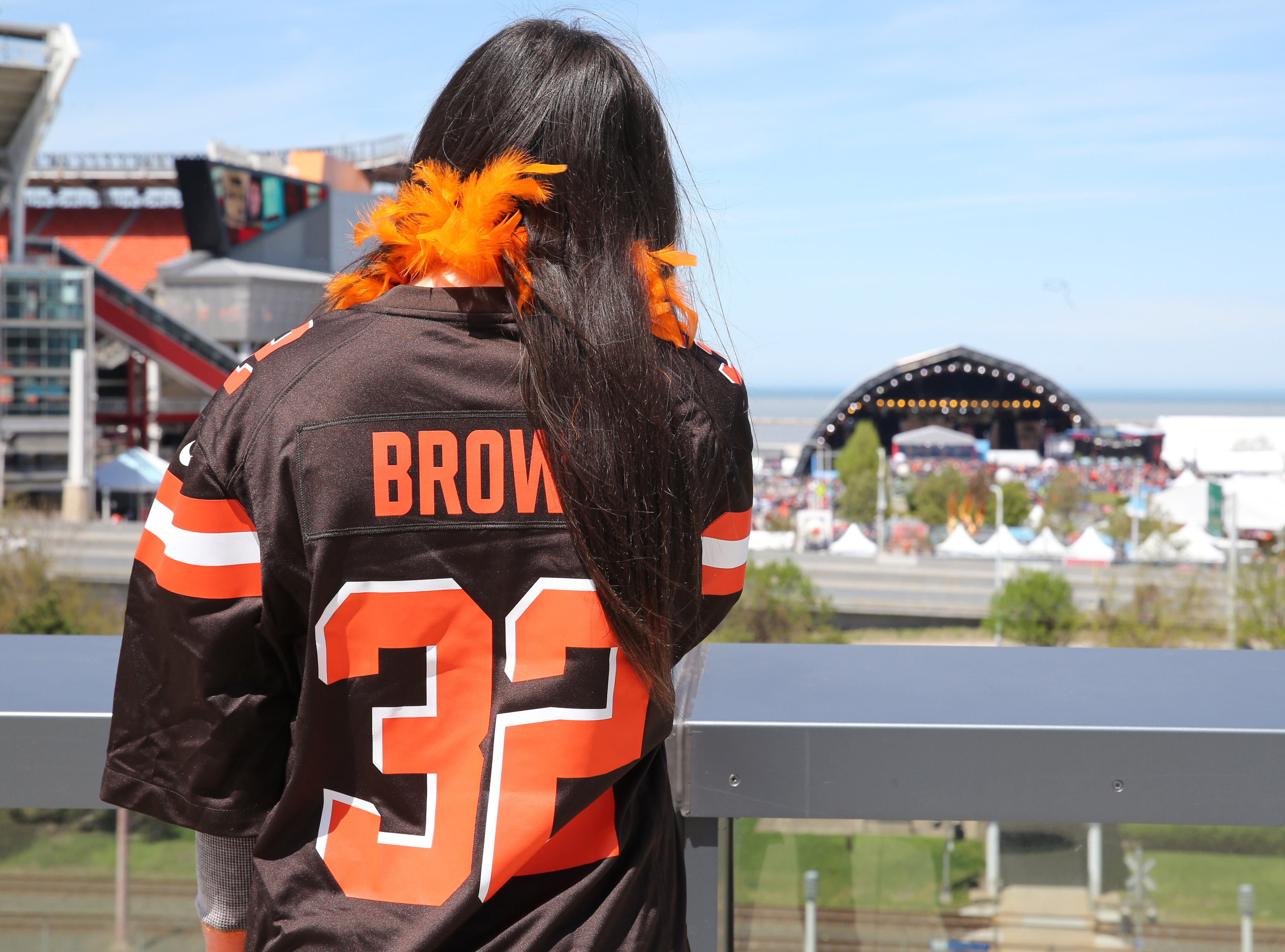 NFL jerseys and team costumes seen in downtown Cleveland during the 2021 NFL  Draft 