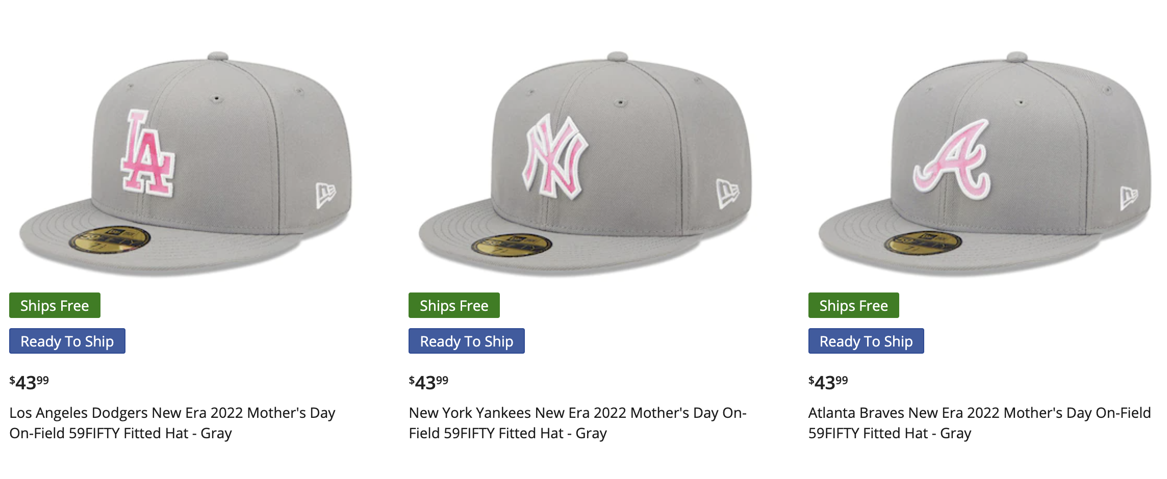 New Era Gray 2022 Mother's Day 9TWENTY Adjustable Hat