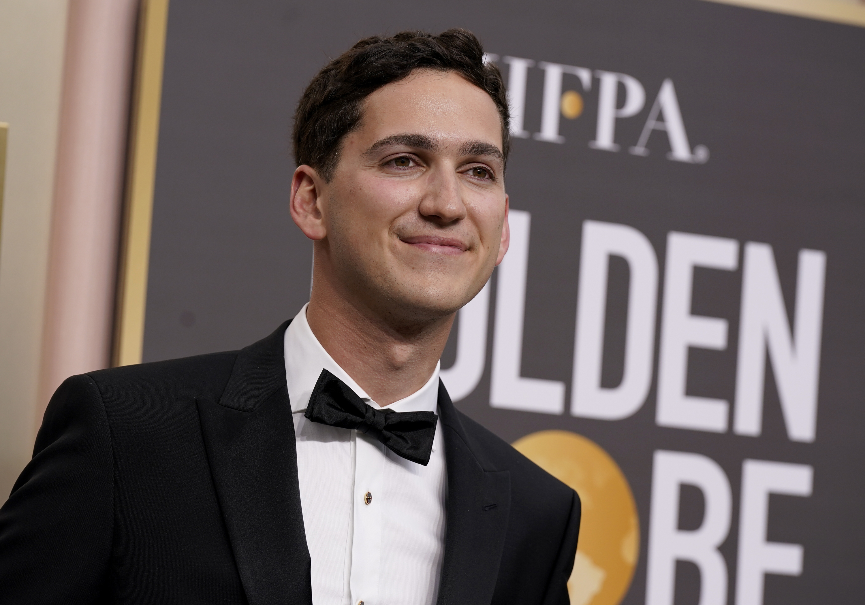 Matt Friend arrives at the 80th annual Golden Globe Awards at the Beverly Hilton Hotel on Tuesday, Jan. 10, 2023, in Beverly Hills, Calif. (Photo by Jordan Strauss/Invision/AP)