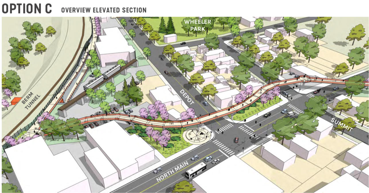 Drawings show big vision for Treeline pedestrian bridge over Ann Arbor's  Main Street 