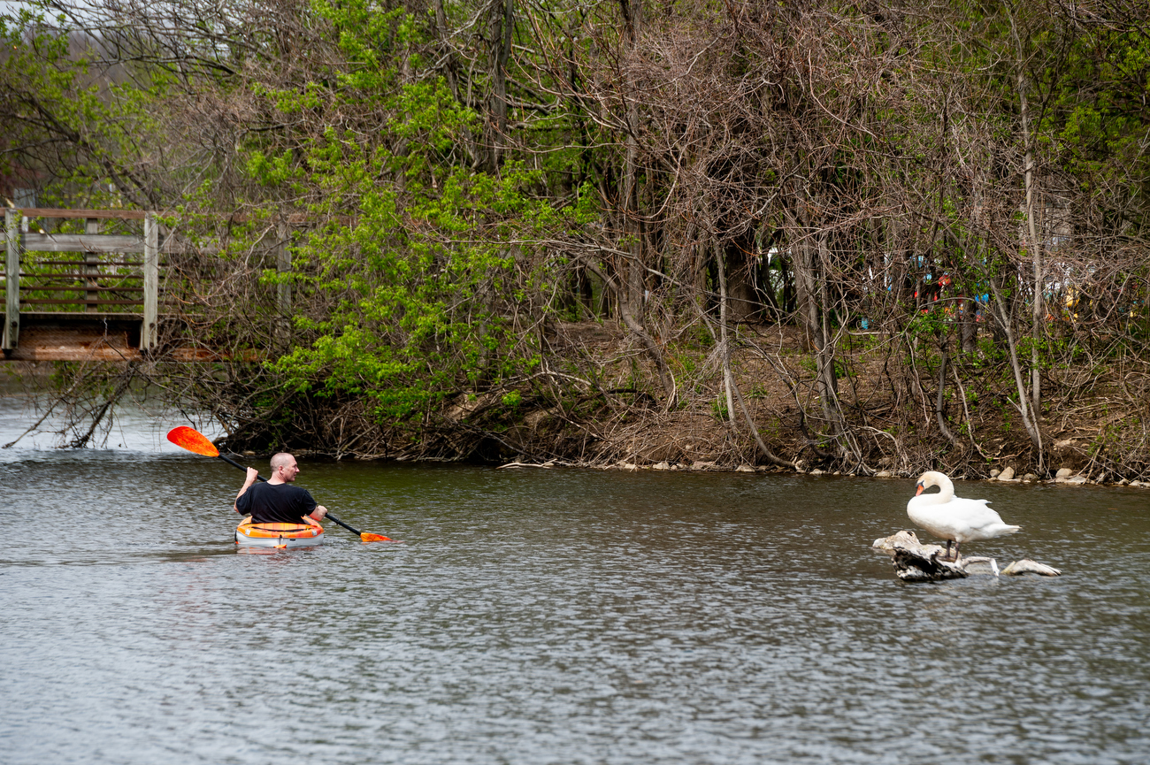 Warm weather draws kayakers, canoers to Gallup Park Canoe Livery