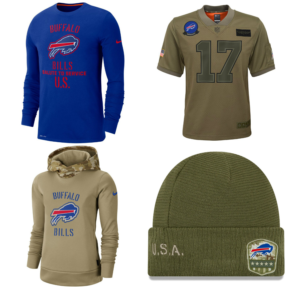 The NFL is honoring the U.S. military with a Salute to Service Buffalo Bills apparel collection newyorkupstate