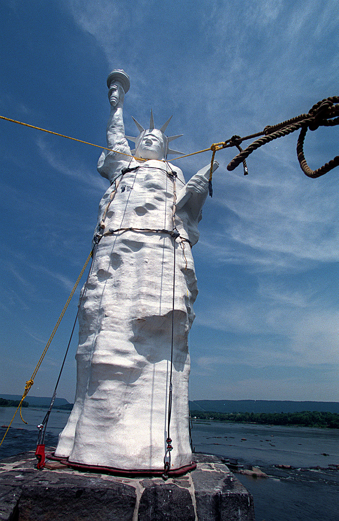 Lady Liberty in the Susquehanna River