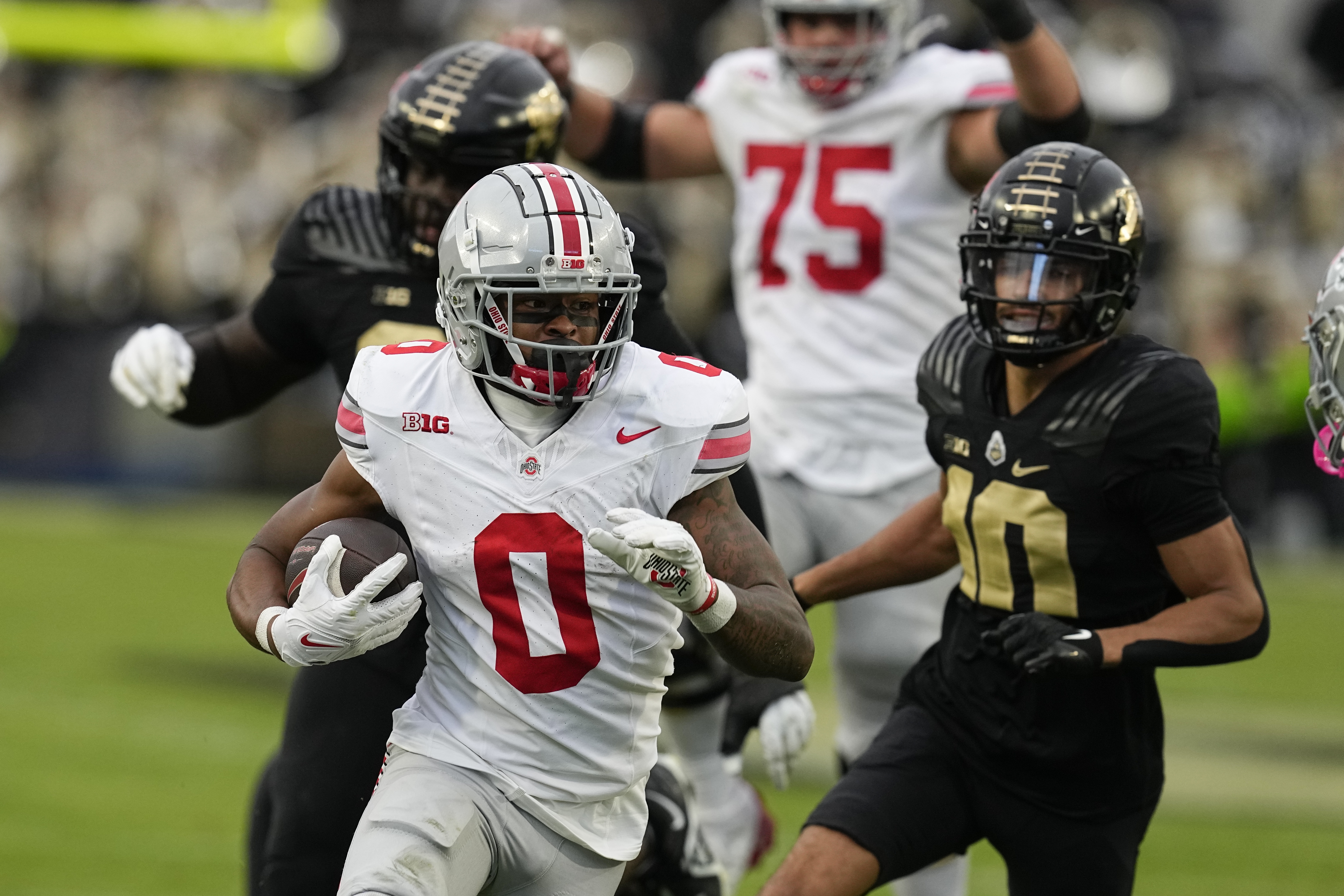 Ohio State's Marvin Harrison Jr. turns head with custom game day drip