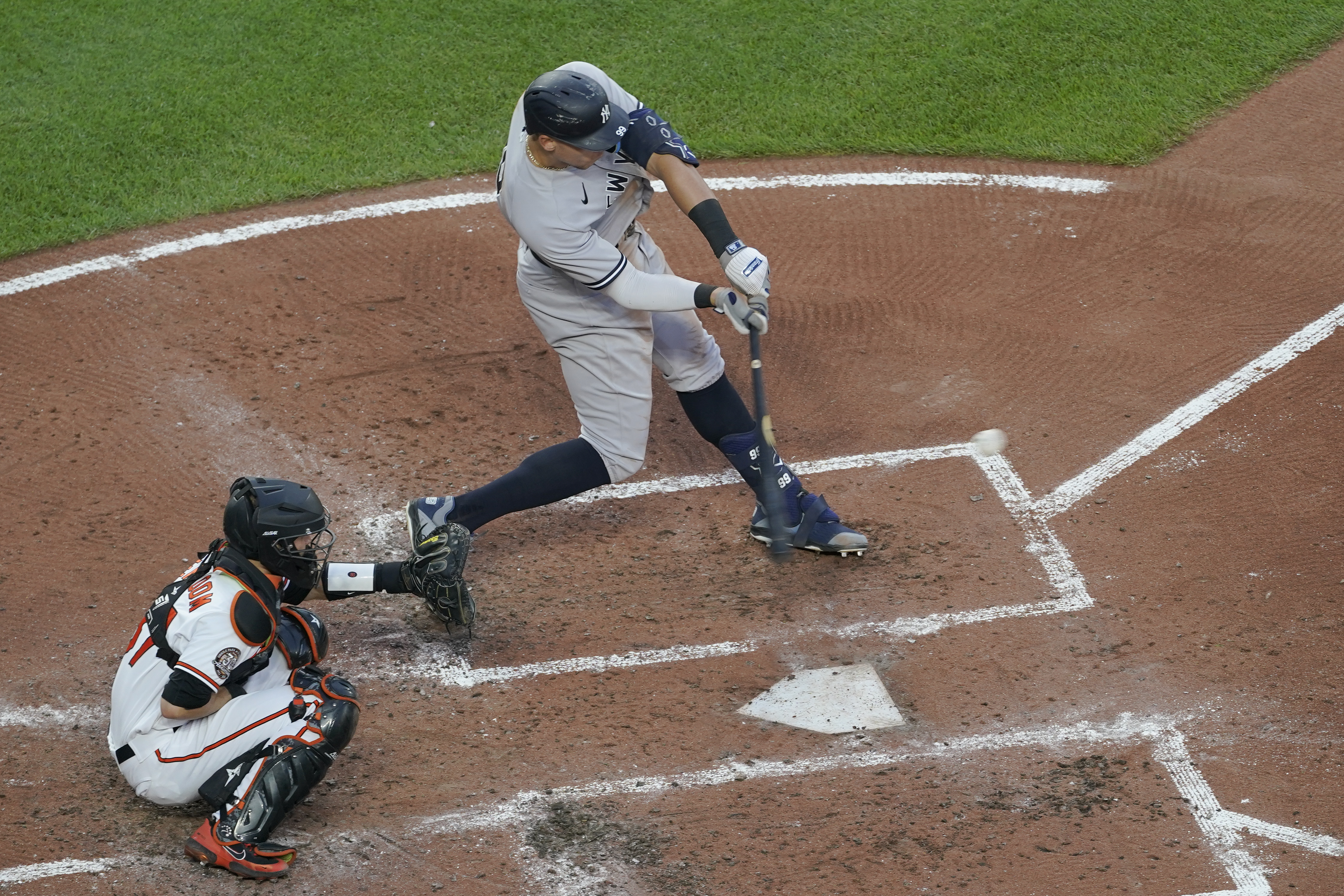 Aaron Judge homers twice against the Orioles setting yet another MLB record  with the Yankees