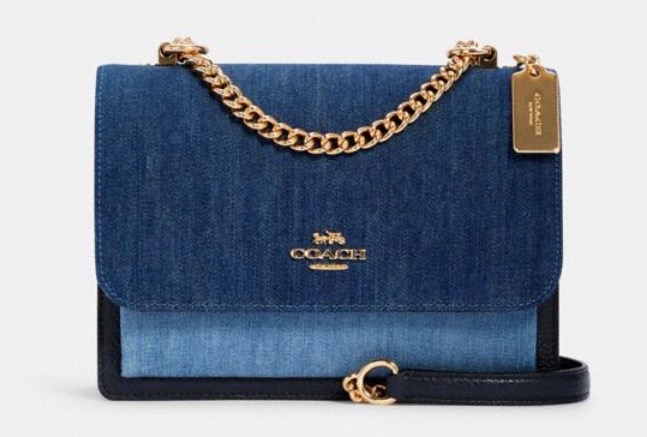 coach klare crossbody denim