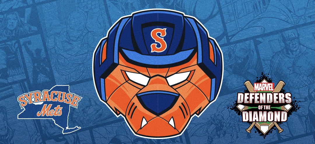 Syracuse Mets Logo Baseball