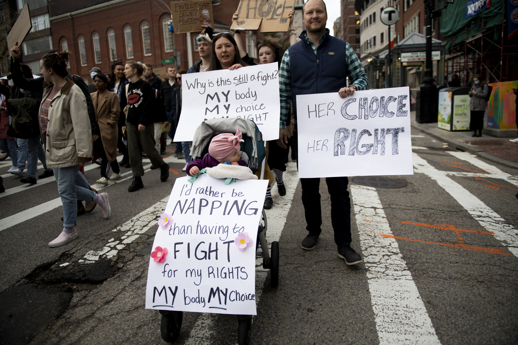 Pro-abortion Activists Take To Boston Streets To Protest Supreme Court ...