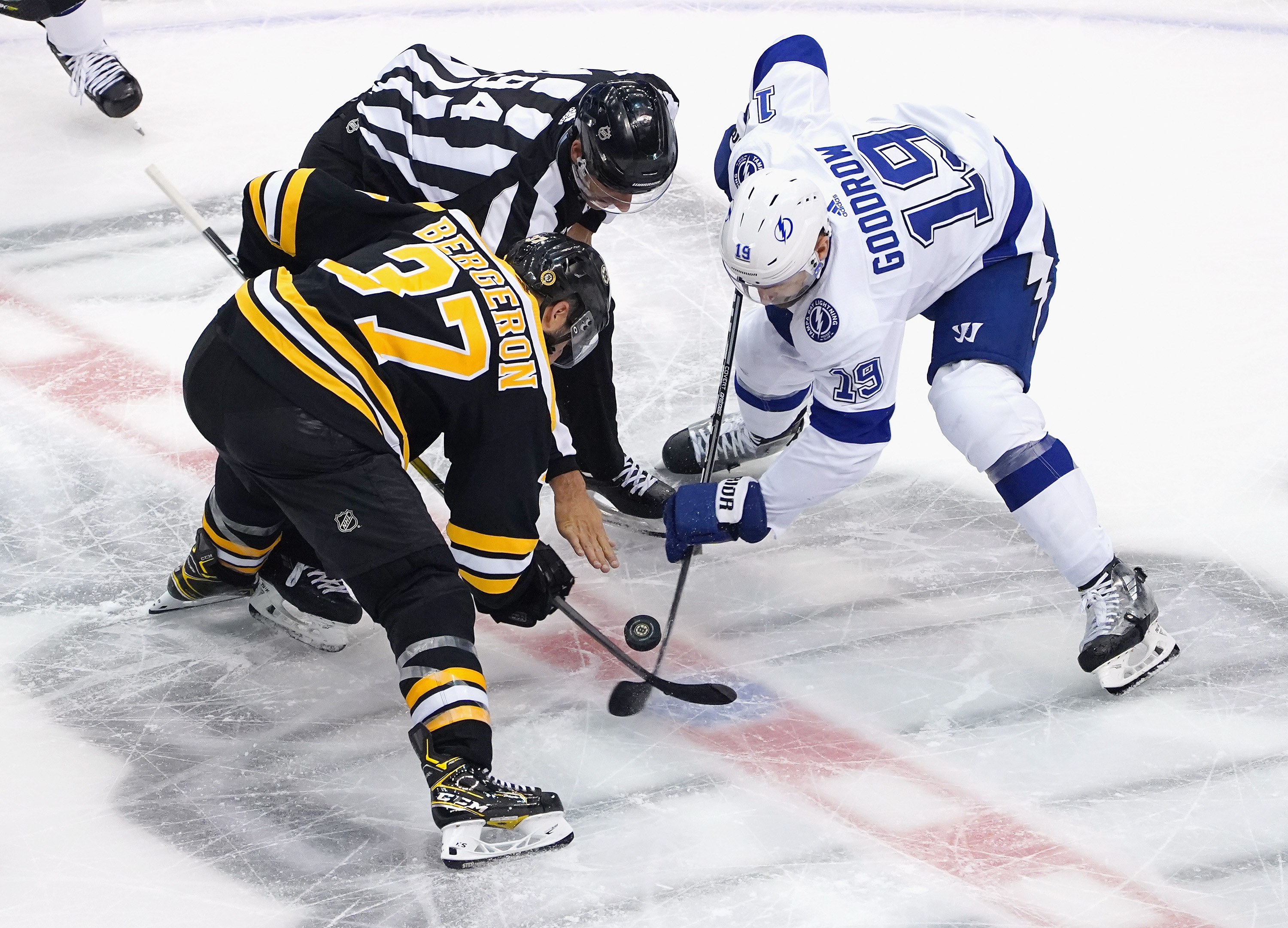 Boston Bruins Nick Ritchie was buried vs. Carolina, could be