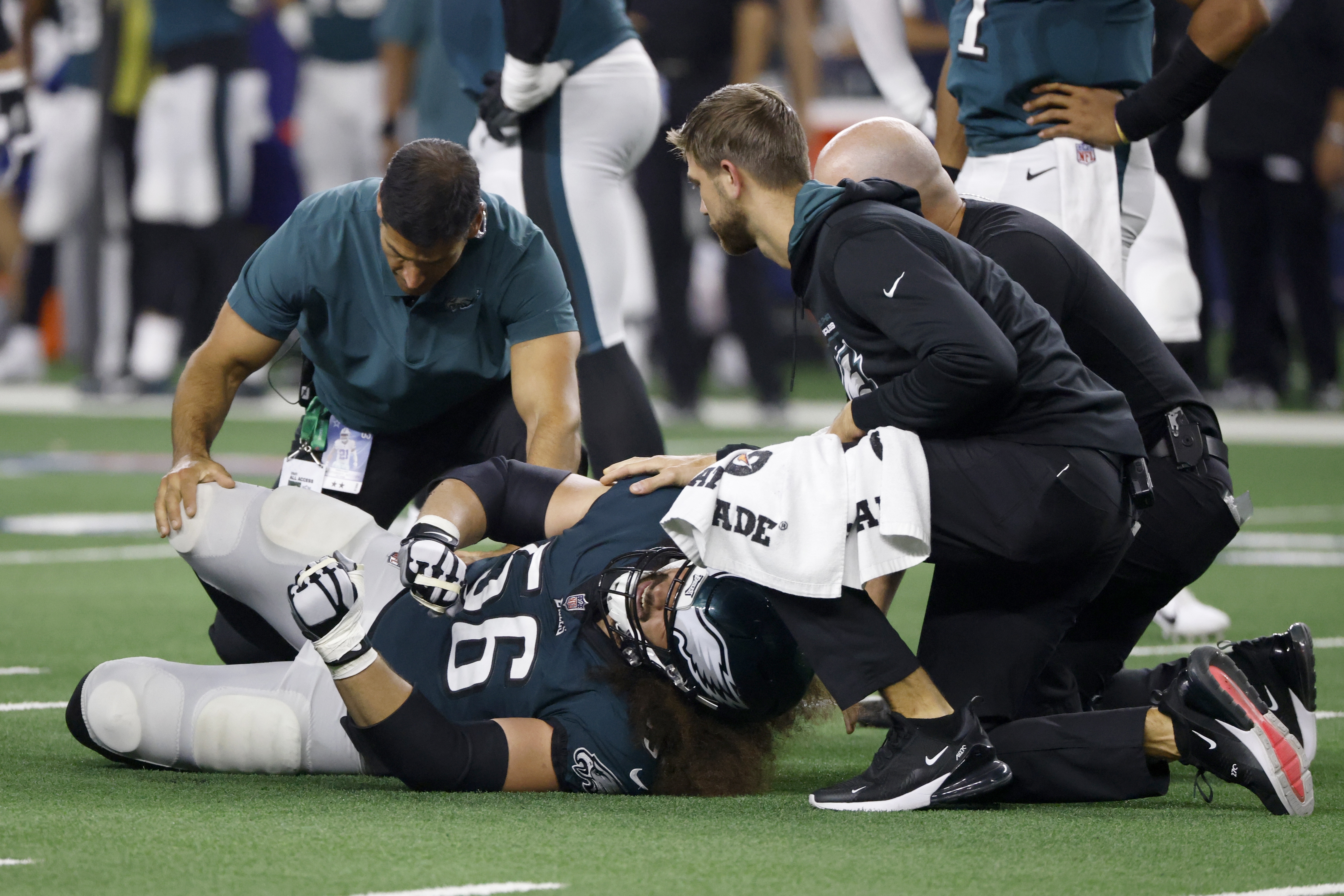 PHILADELPHIA, PA - OCTOBER 30: Philadelphia Eagles guard Isaac