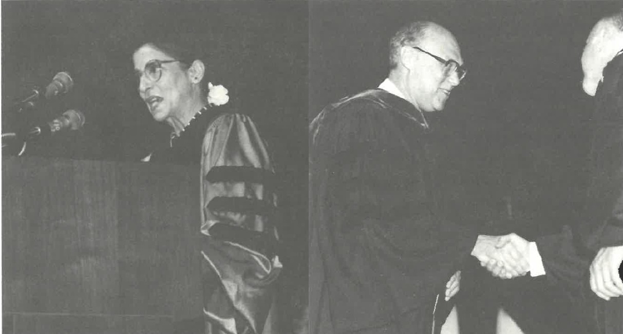 Ruth Bader Ginsburg’s ’92 grad address with husband Marty Ginsburg ...