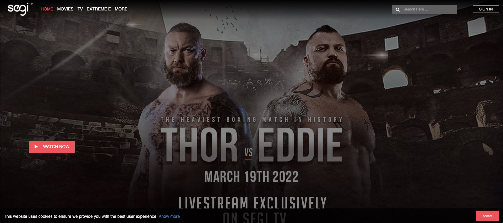eddie hall vs thor live streaming