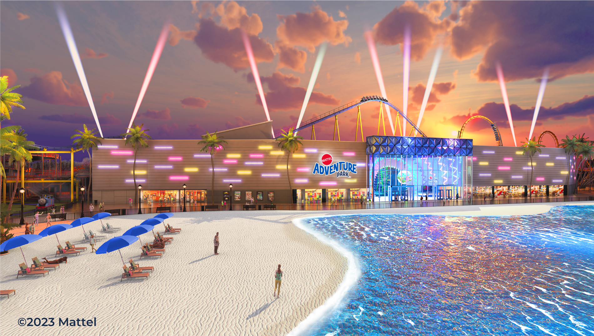 Life-sized Barbie Beach House, Hot Wheels roller coasters, coming to new  theme park in 2024 - mlive.com