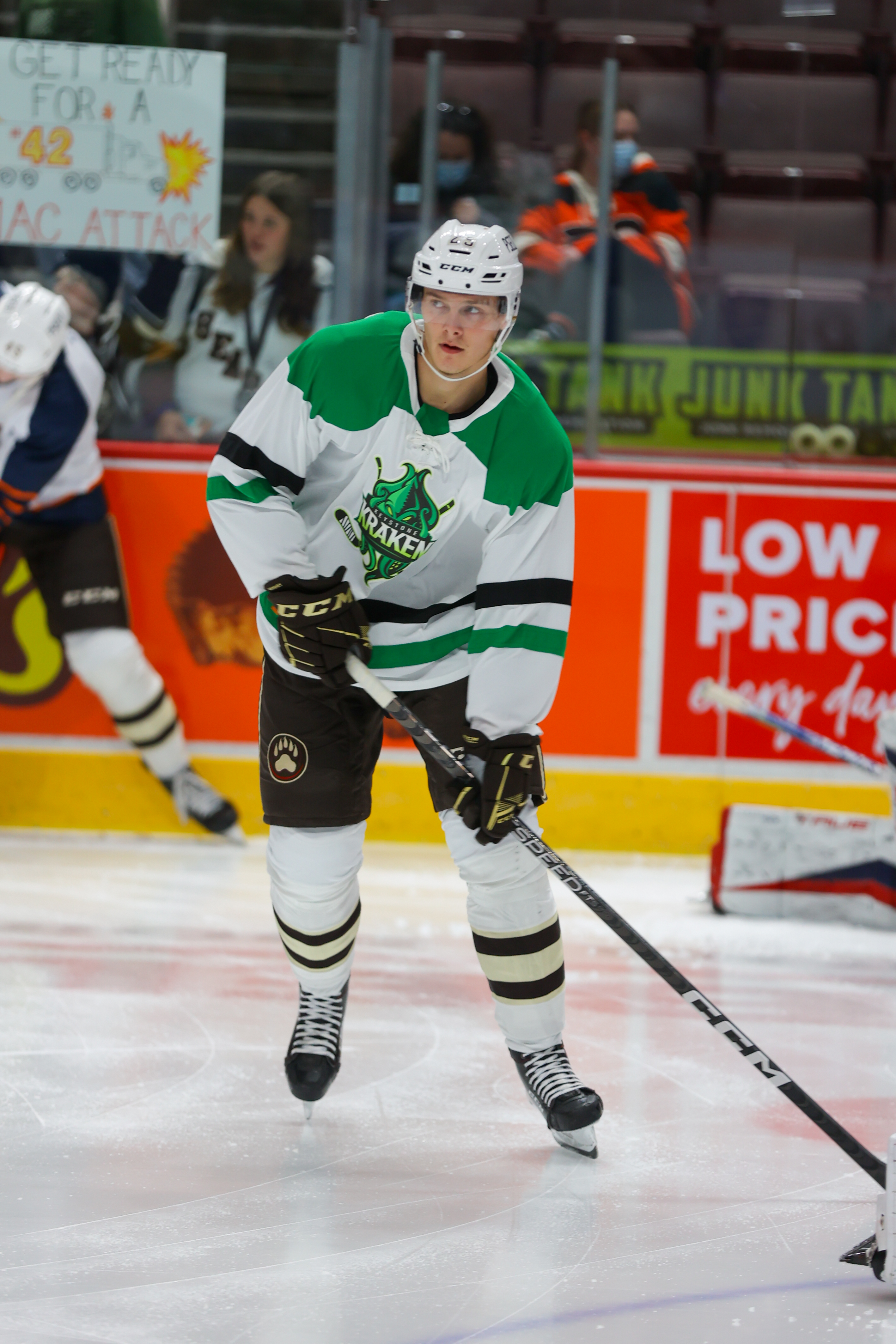 Hershey Bears players wear CPIHL jerseys 