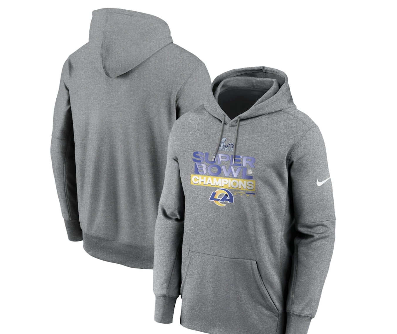 fanatics black pullover hoodie LA Rams super bowl stafford size S