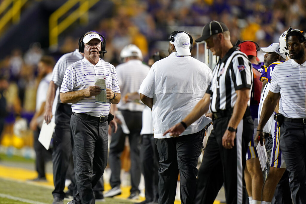 Watch Brian Kelly discuss how LSU football plans to improve its