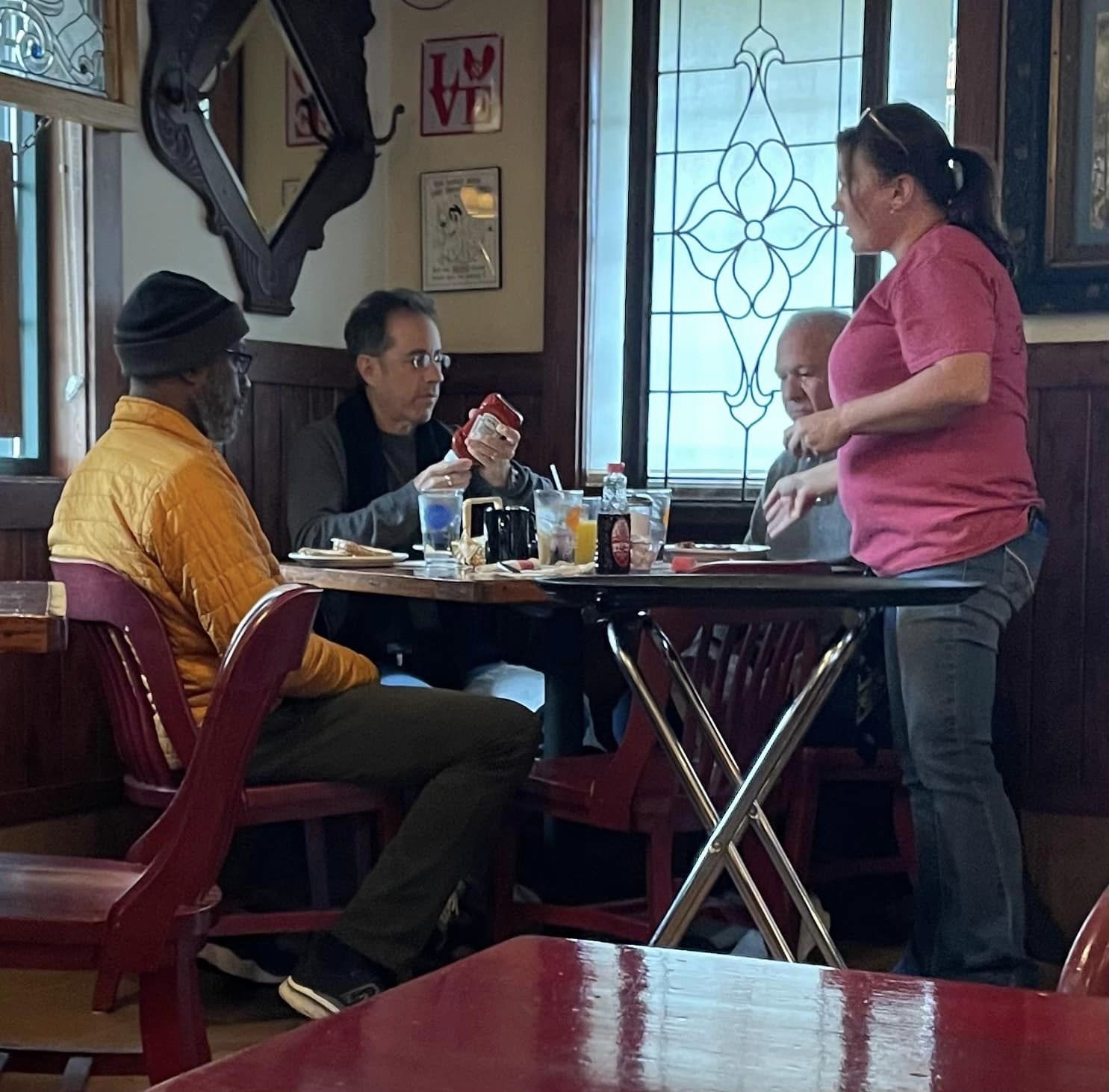 Jerry Seinfeld ate breakfast in a Saginaw Township eatery and  yada-yada-yada 