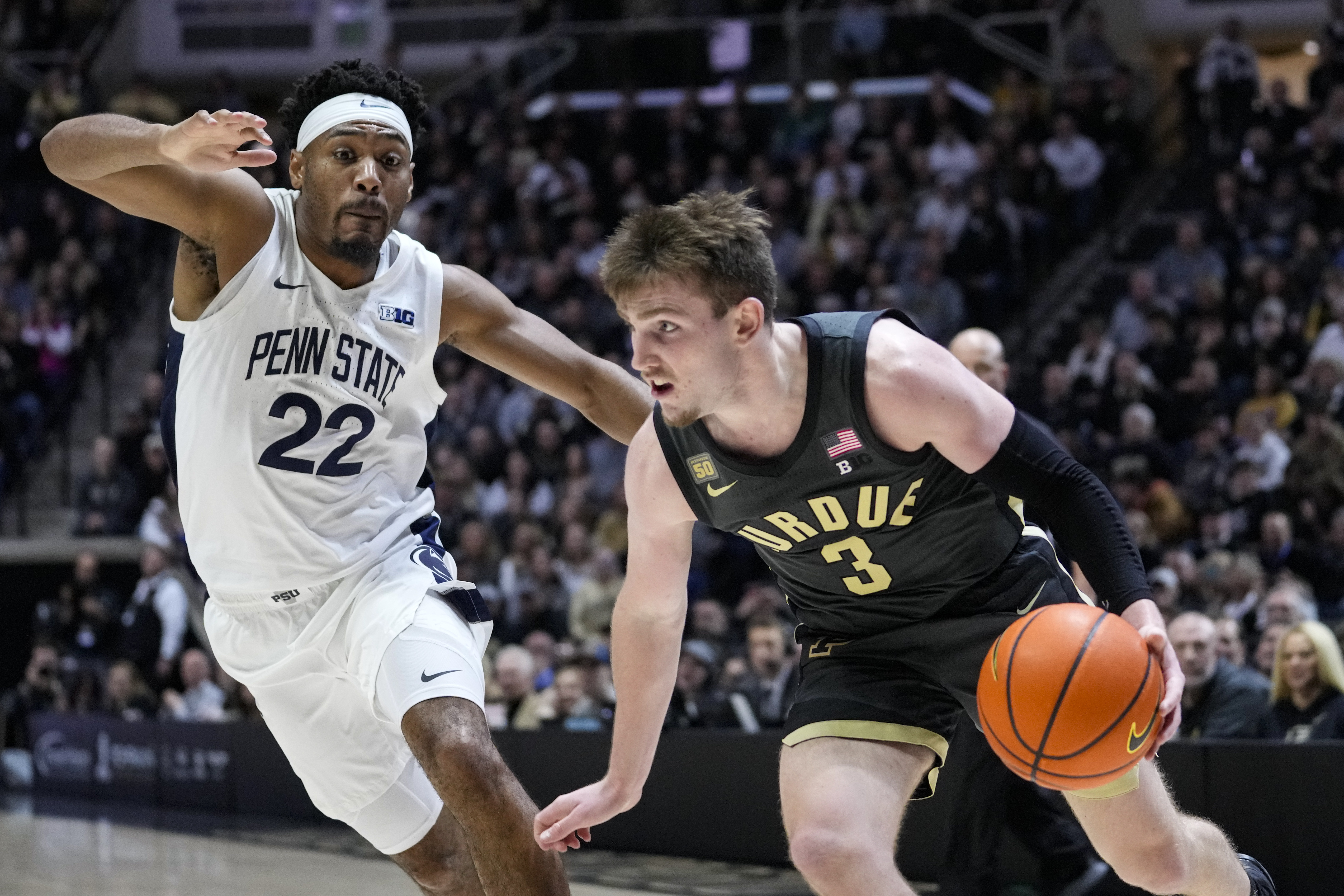 What channel is the Penn State basketball game on today vs.  Purdue?