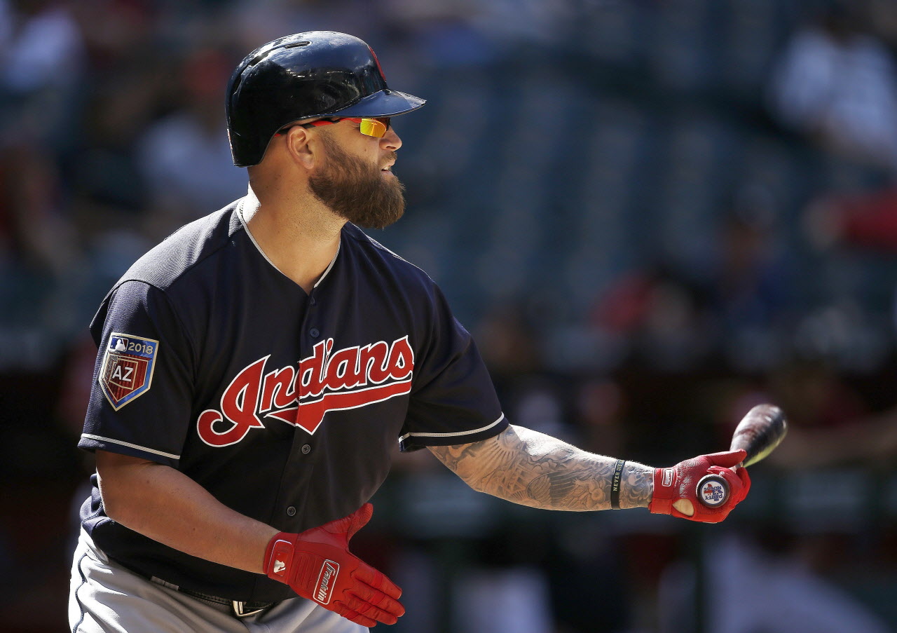 Former Cleveland Indians Jhonny Peralta, Omar Vizquel, Manny