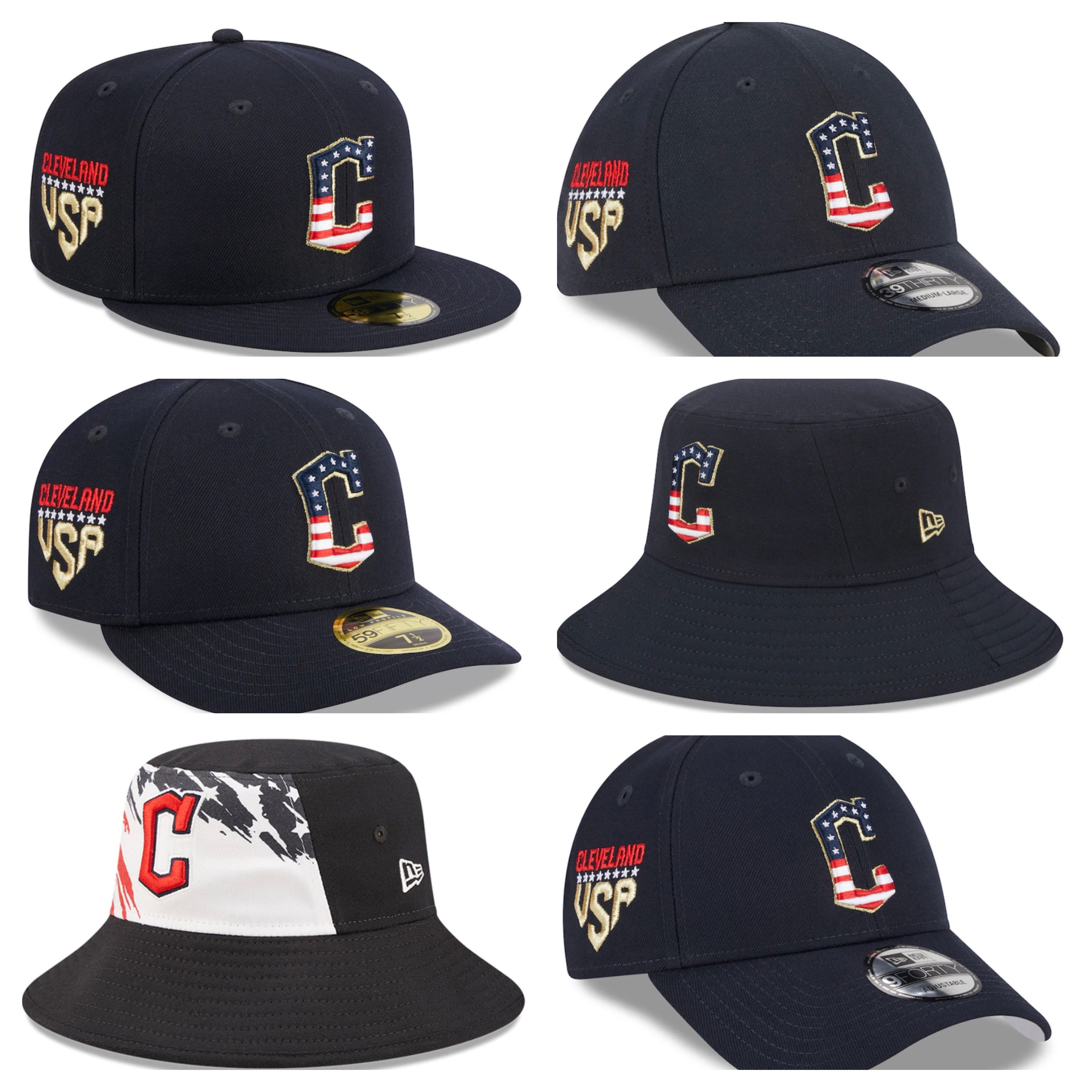 2023 Navy 4th of July New Era 59FIFTY Fitted Hat 7 1/4